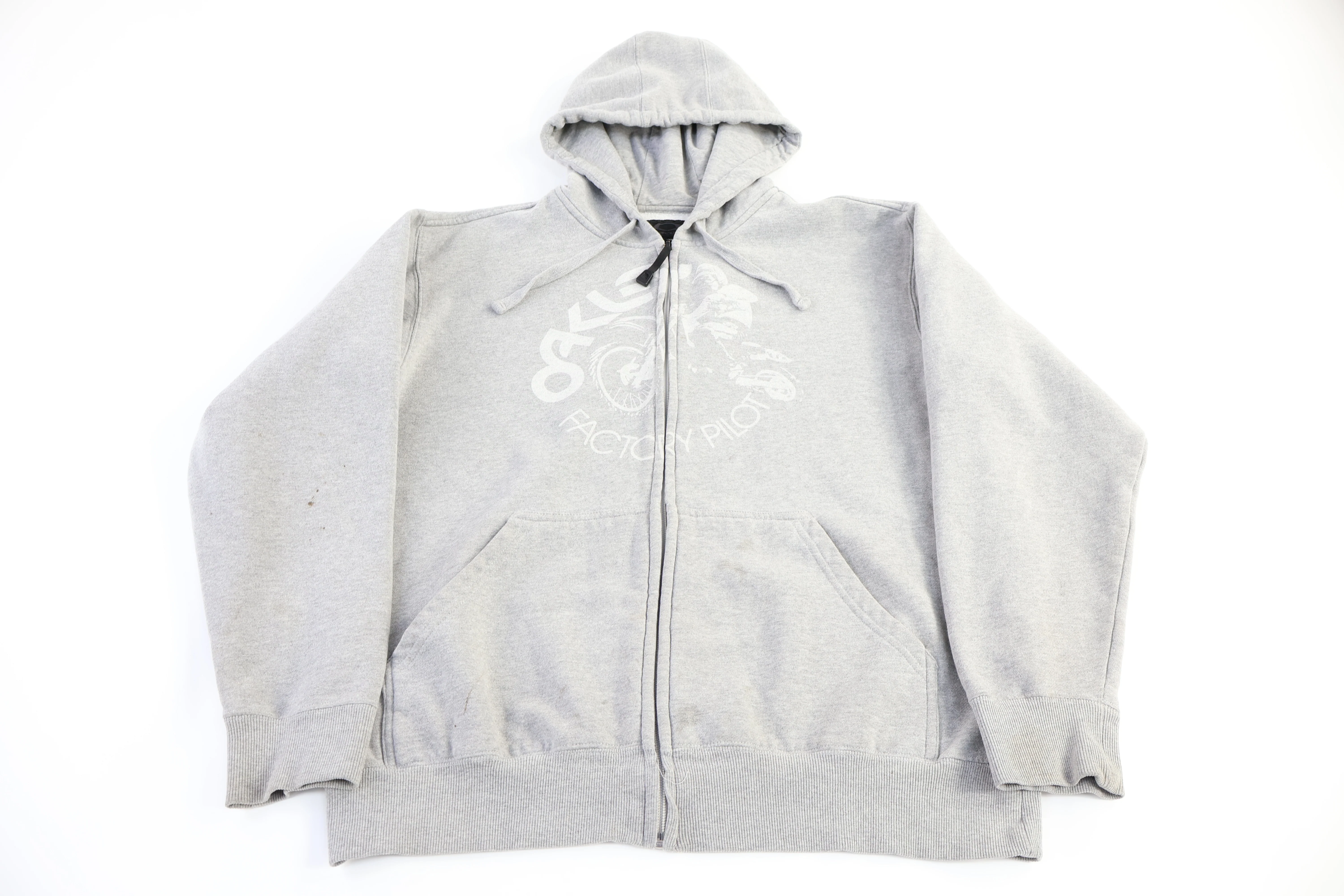 Oakley Factory Pilot Grey Full Zip Hoodie