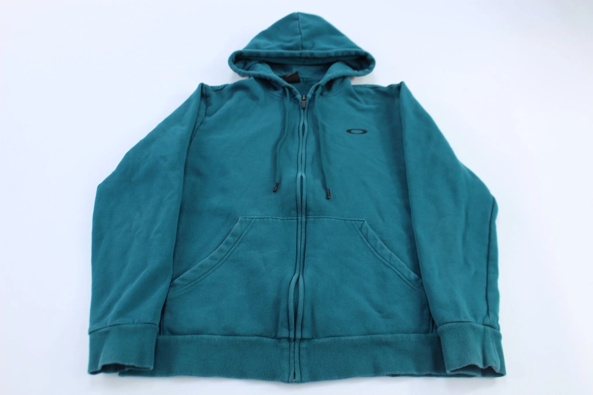 Oakley Logo Hang Loose Teal Pullover Hoodie