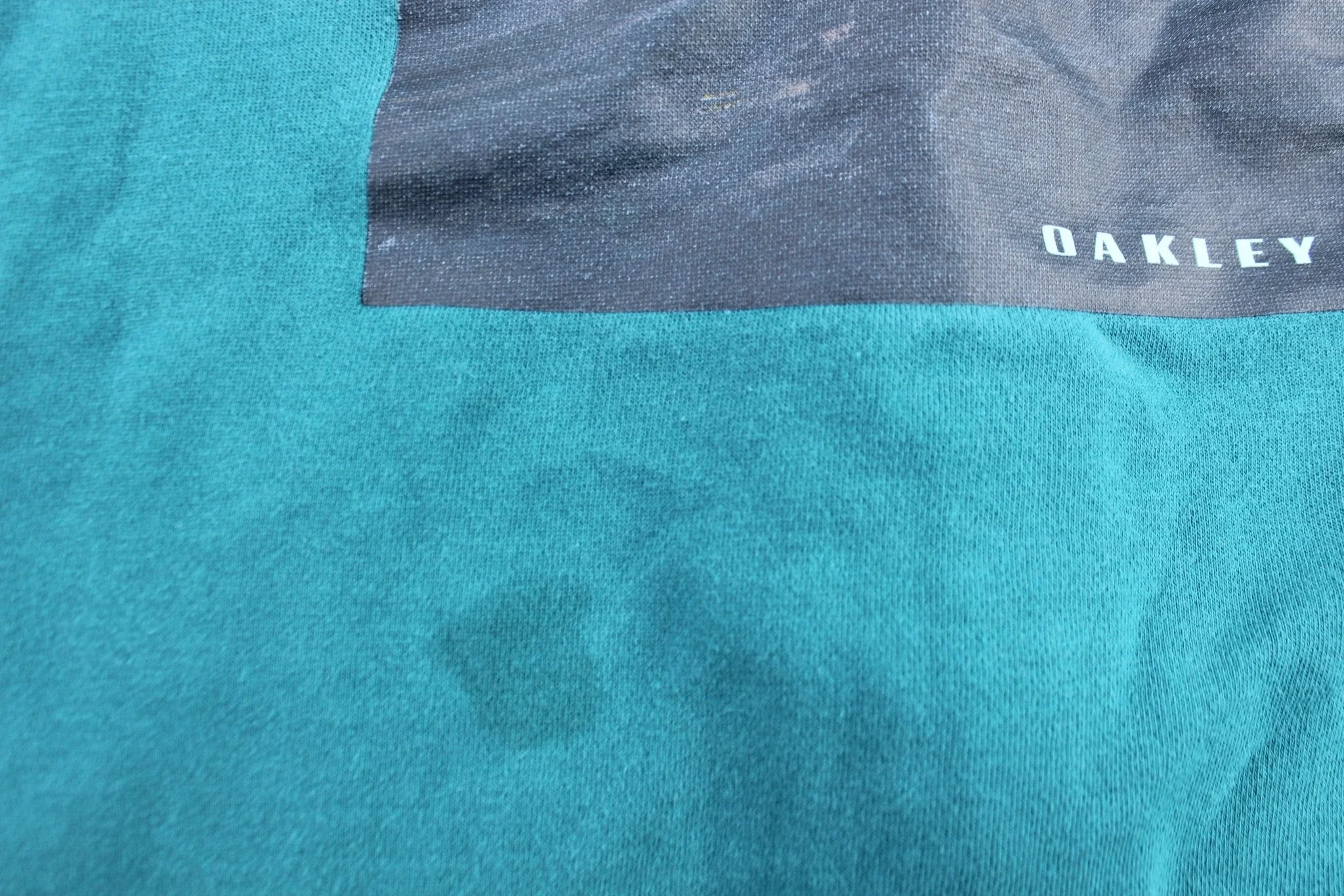 Oakley Logo Hang Loose Teal Pullover Hoodie - Image 5
