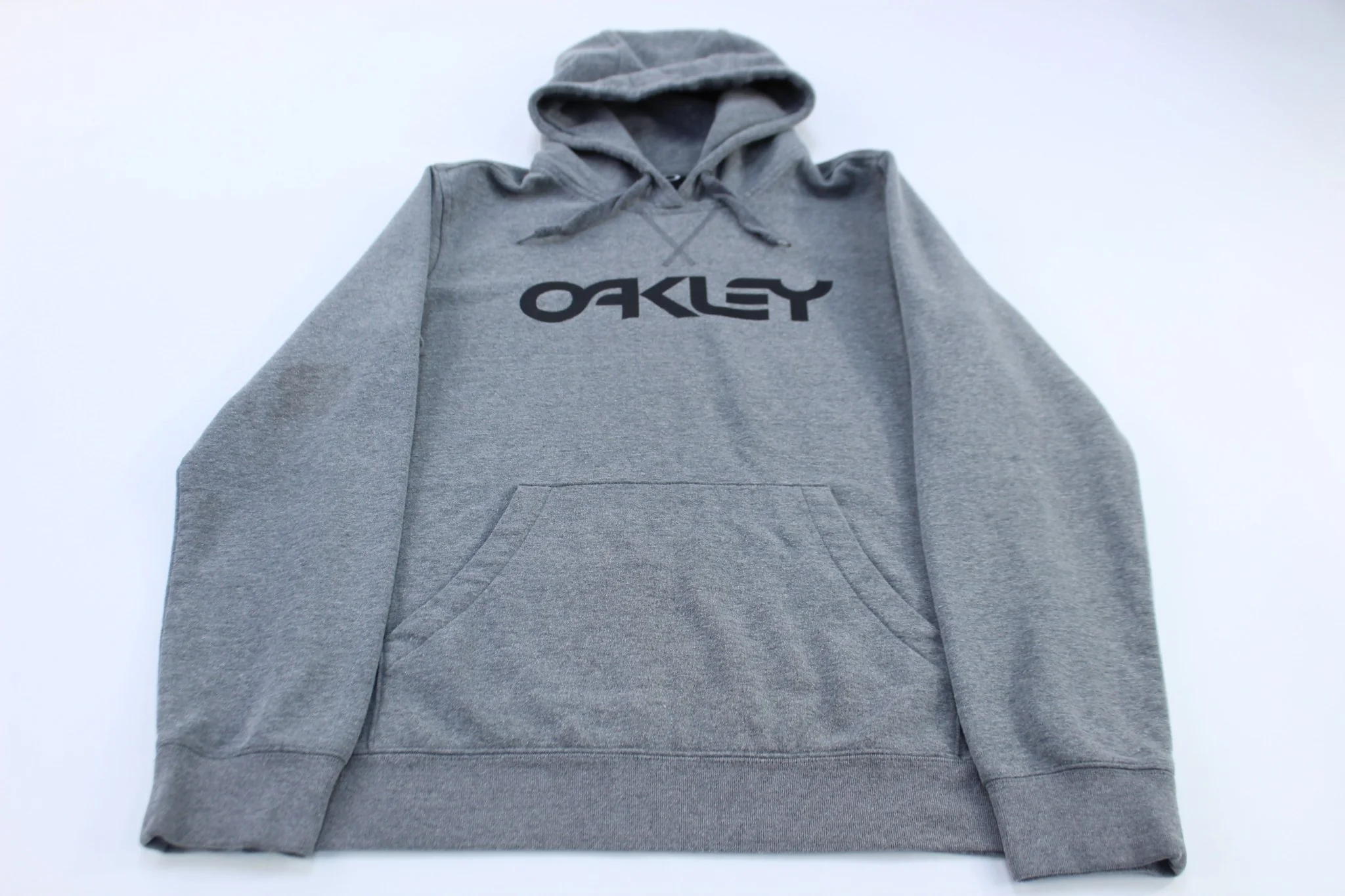 Oakley Spellout Logo Grey Pullover Hoodie