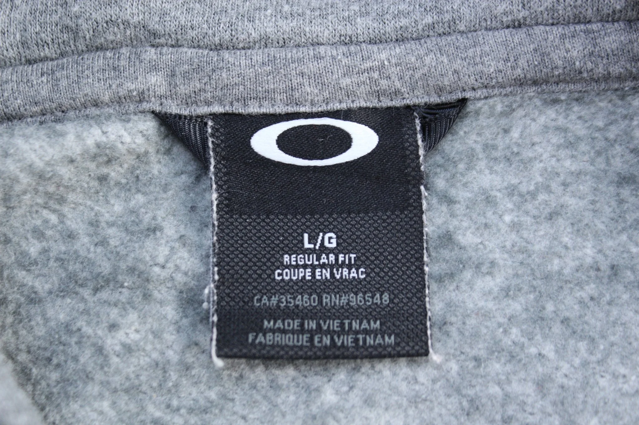 Oakley Spellout Logo Grey Pullover Hoodie - Image 4
