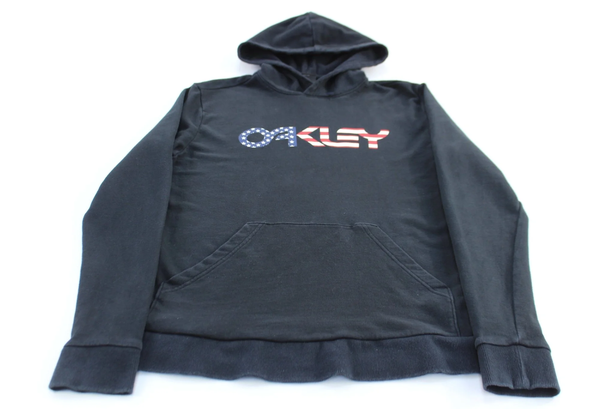 Oakley USA Spellout Logo Black Pullover Hoodie