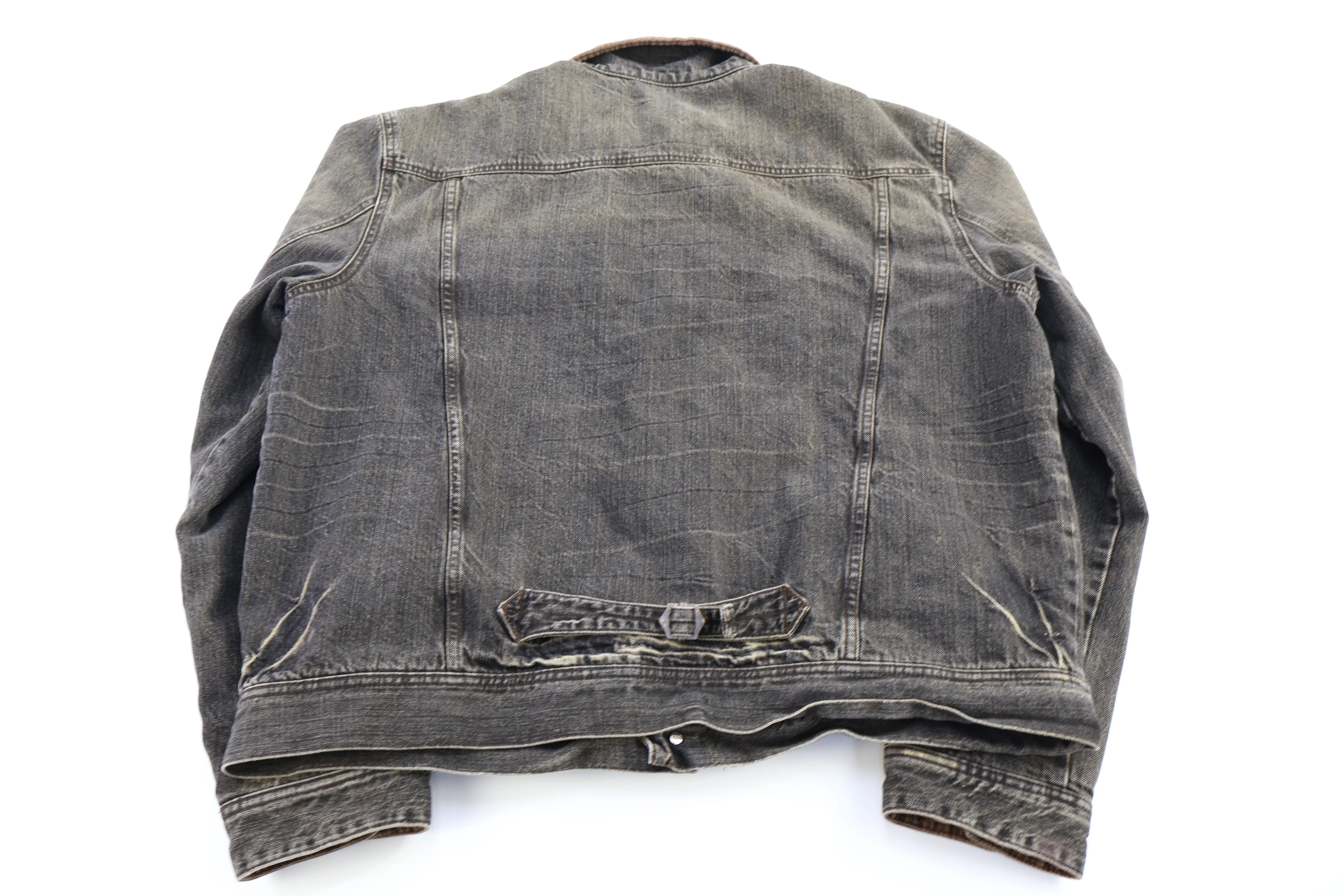 Y2K Old Navy Dark Wash Denim Trucker Jacket - Image 2