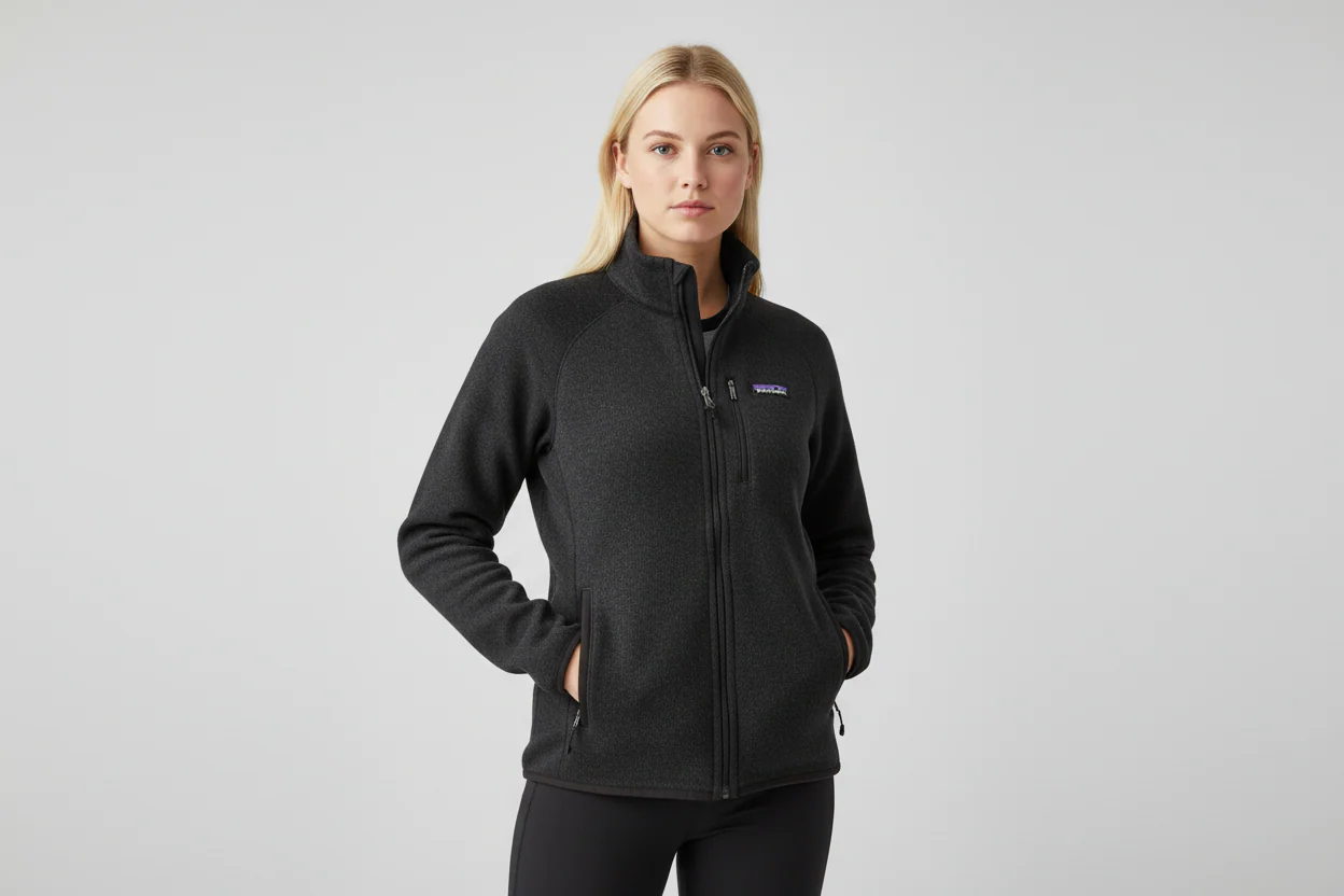 Patagonia Logo Patch Black Full Zip Jacket
