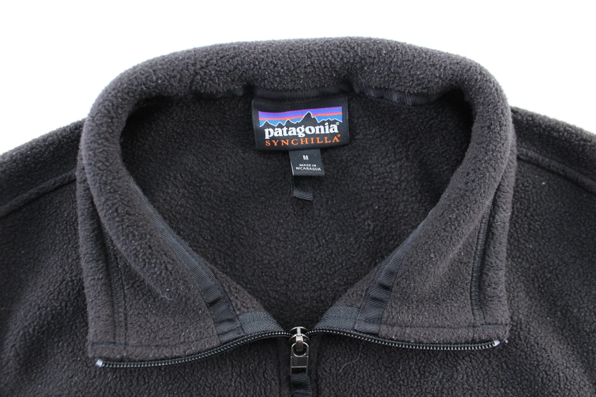 Patagonia Logo Patch Black Zip Up Vest - Image 3