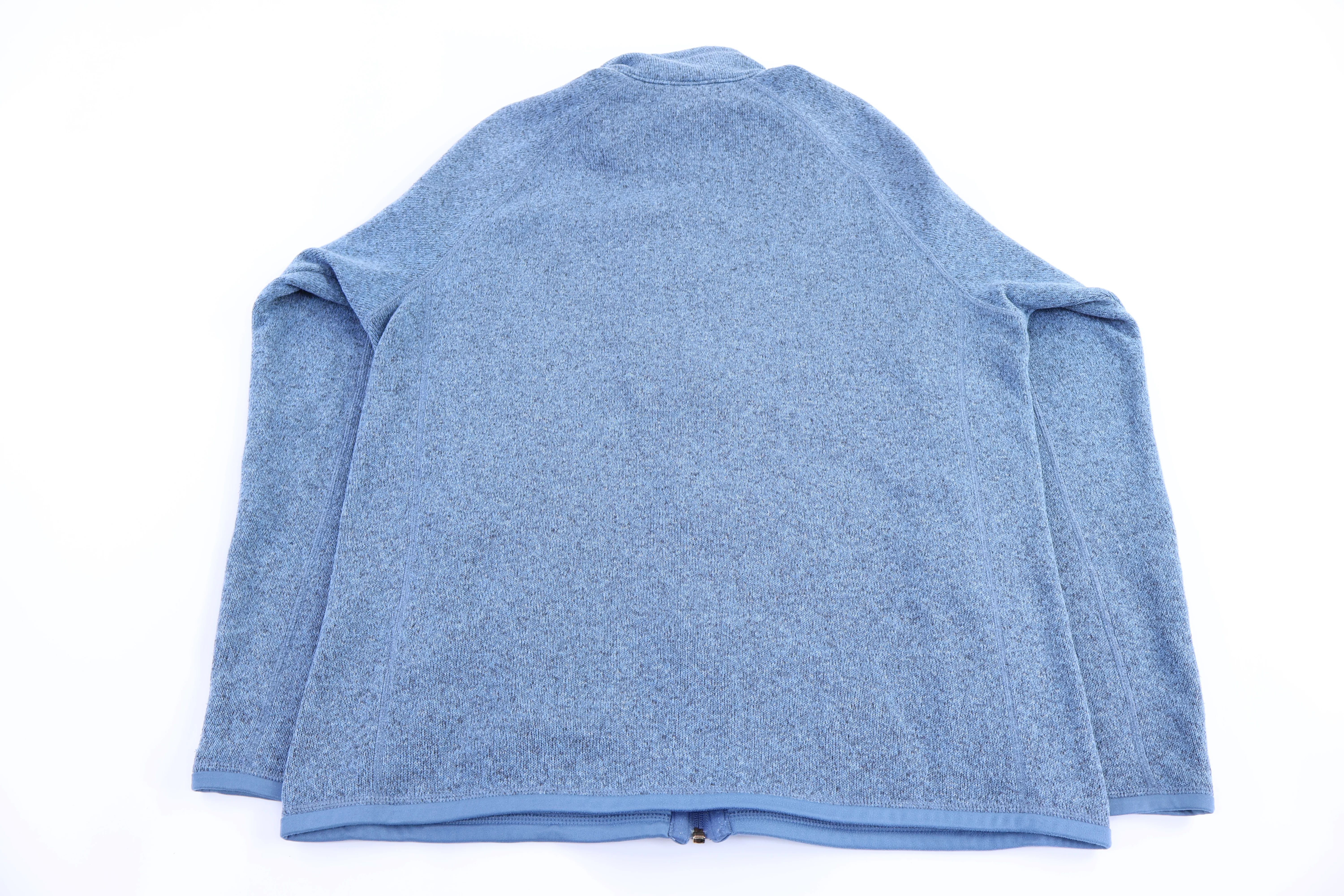 Patagonia Logo Patch Blue Full Zip Sweater - Image 2