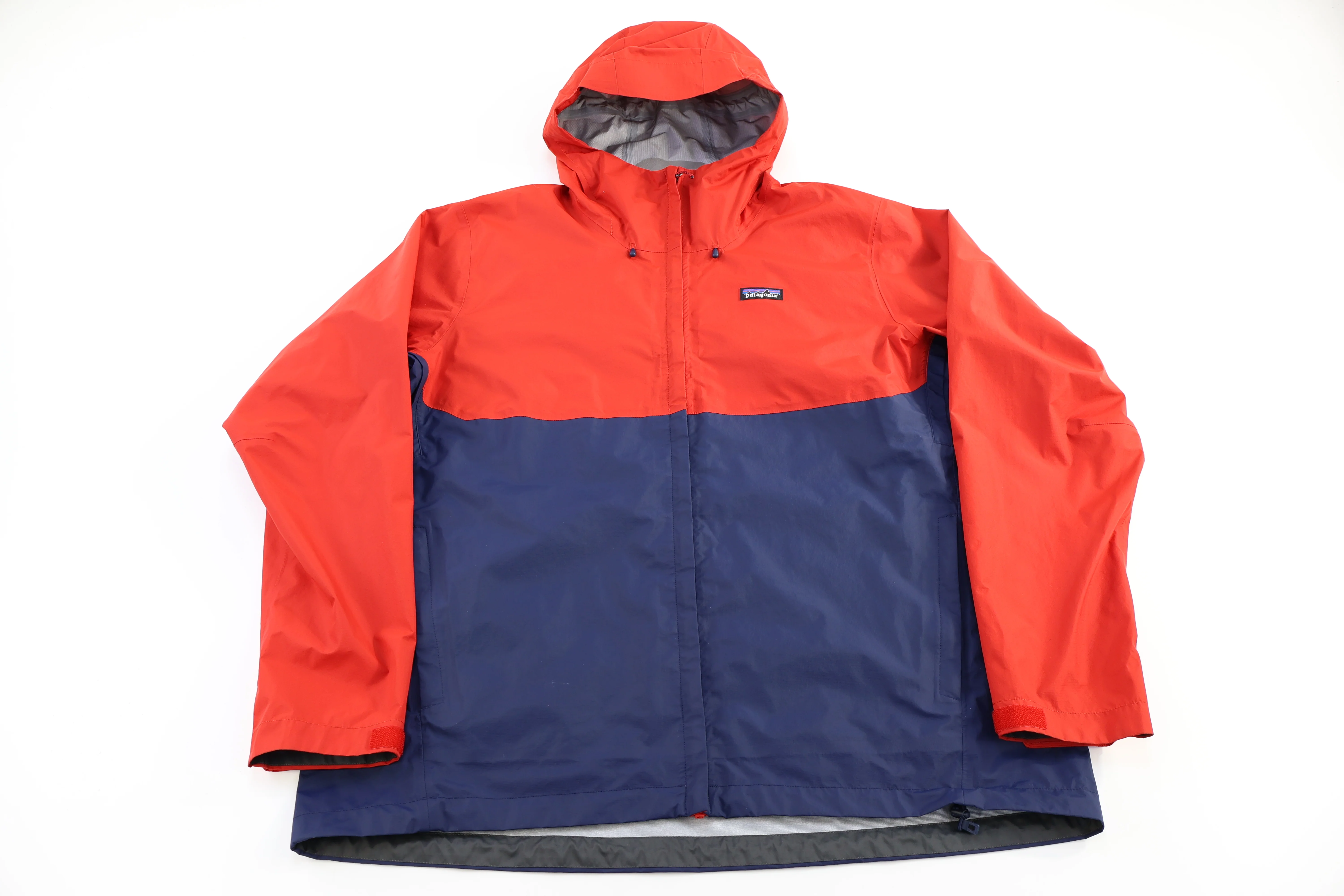 Patagonia Logo Patch Blue & Red Full Zip Jacket