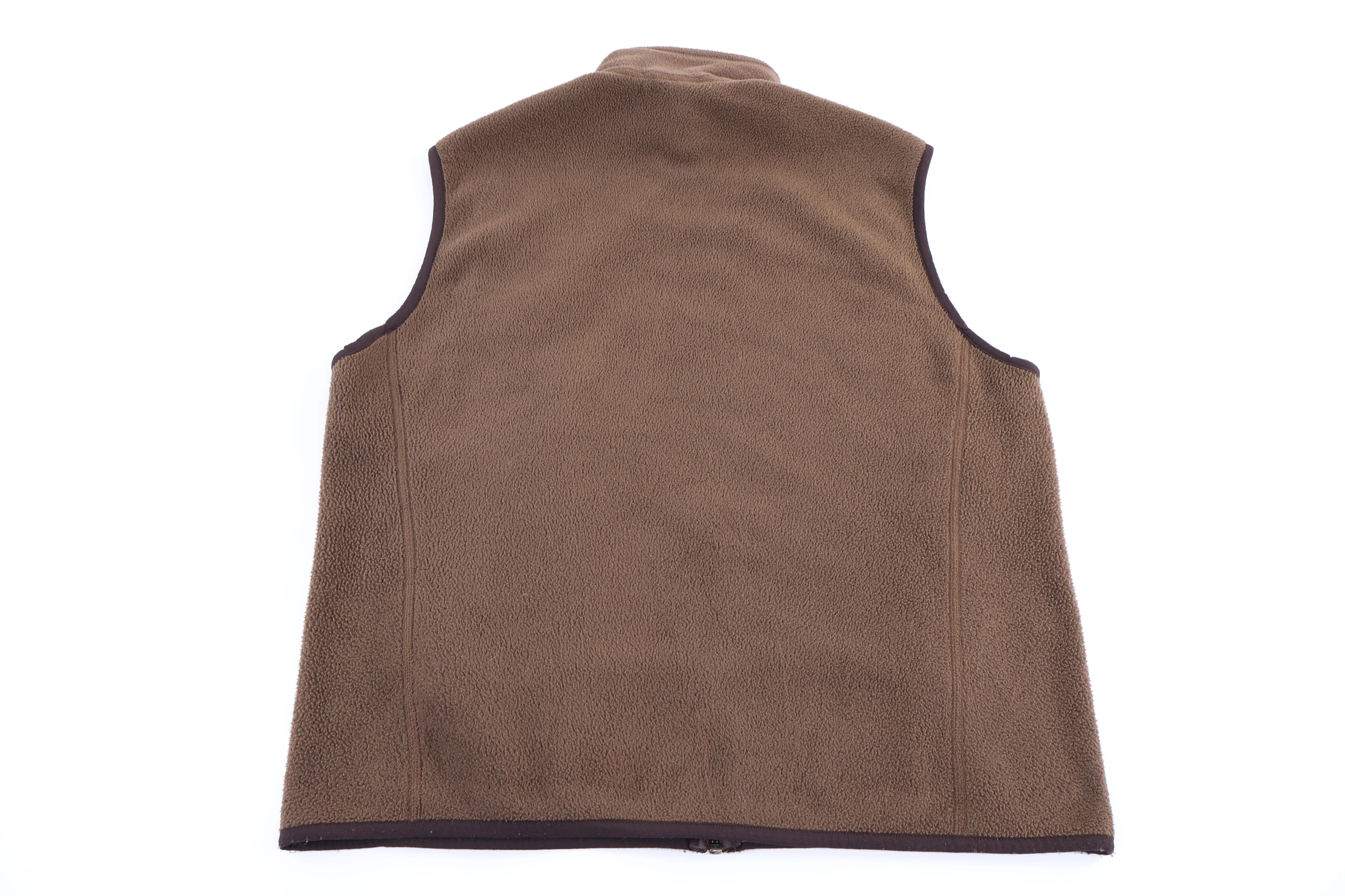 Patagonia Logo Patch Brown Full Zip Vest - Image 2