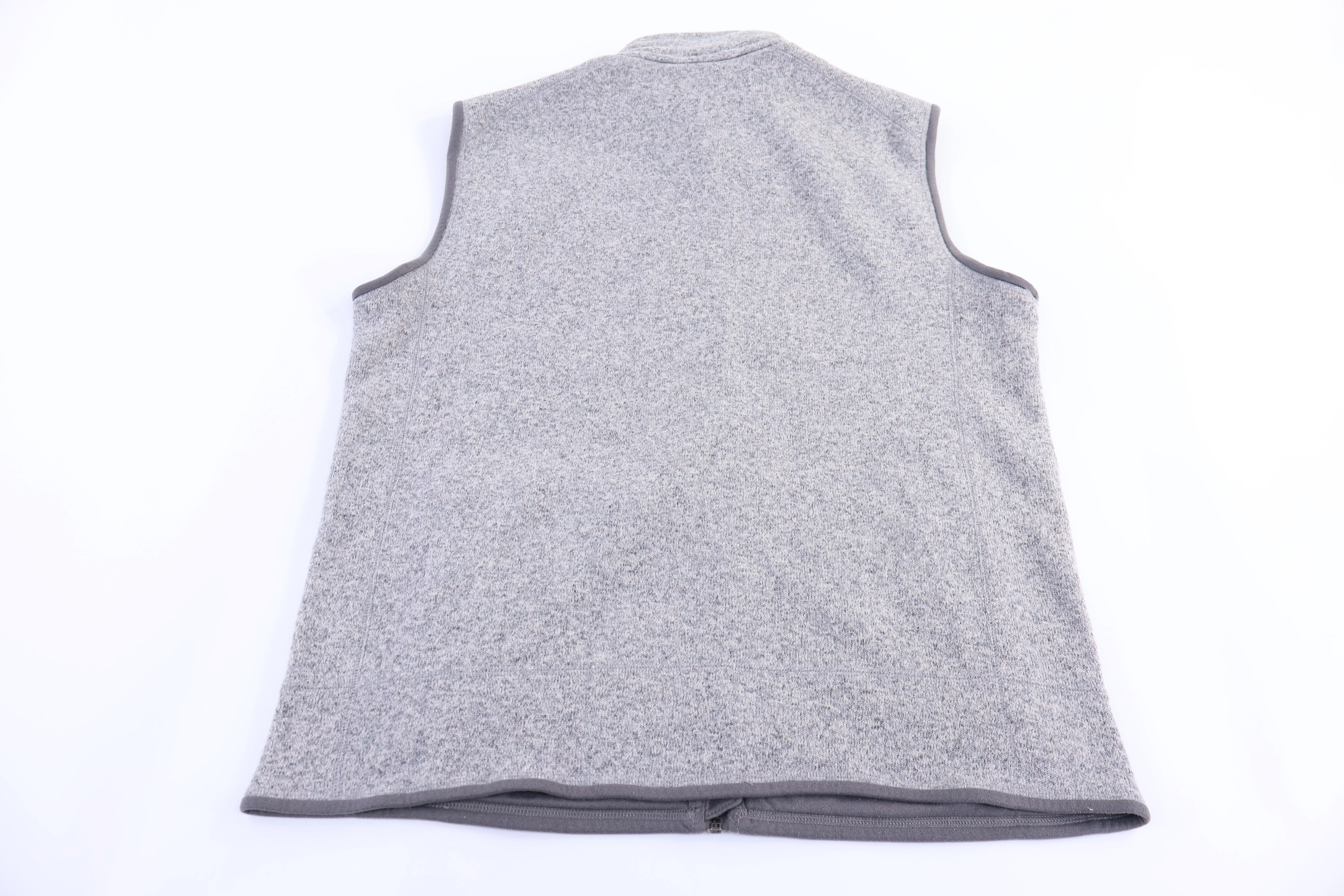 Patagonia Logo Patch Grey Full Zip Vest - Image 2