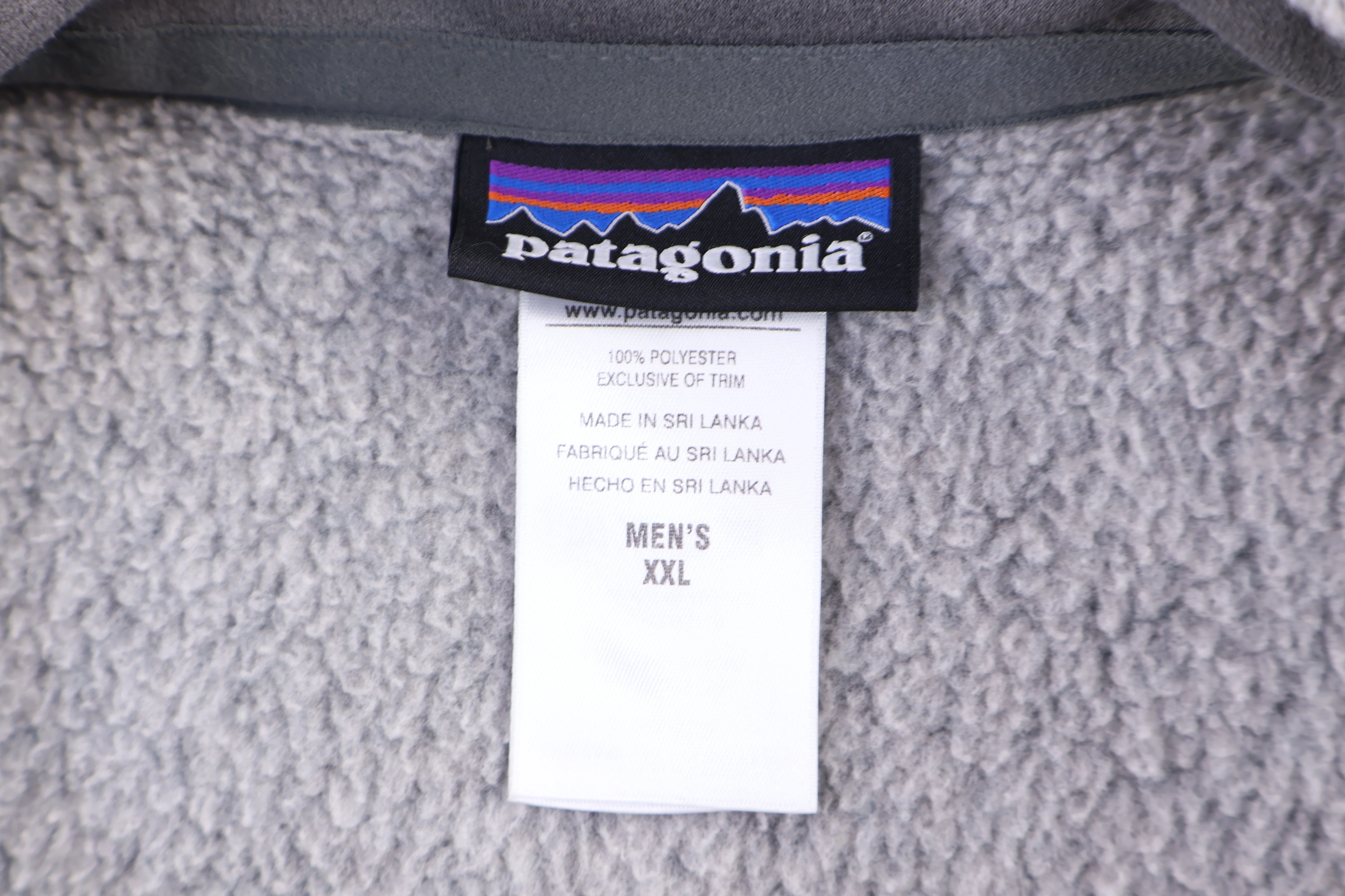 Patagonia Logo Patch Grey Full Zip Vest - Image 3