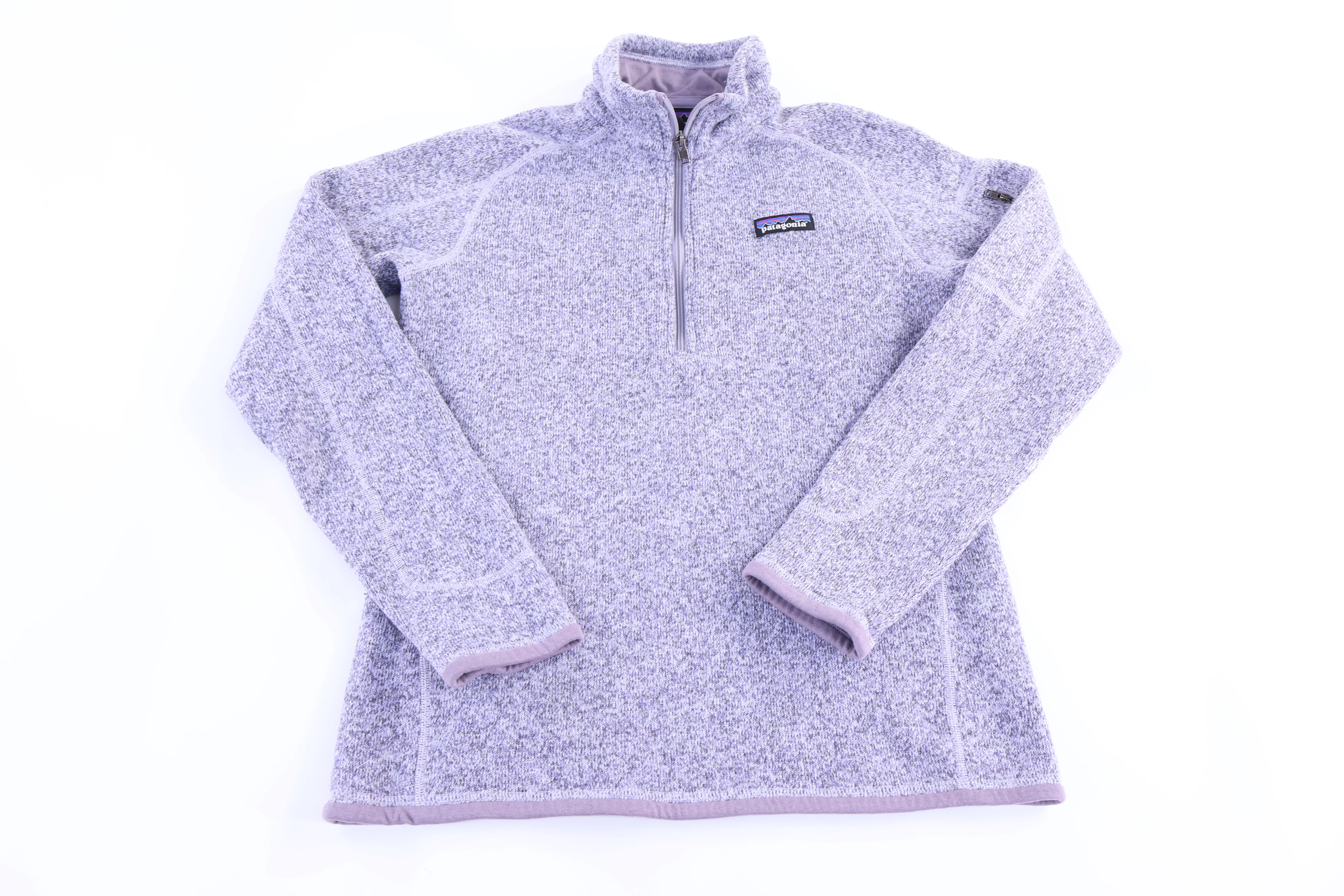 Patagonia Logo Patch Purple Quarter Zip Pullover