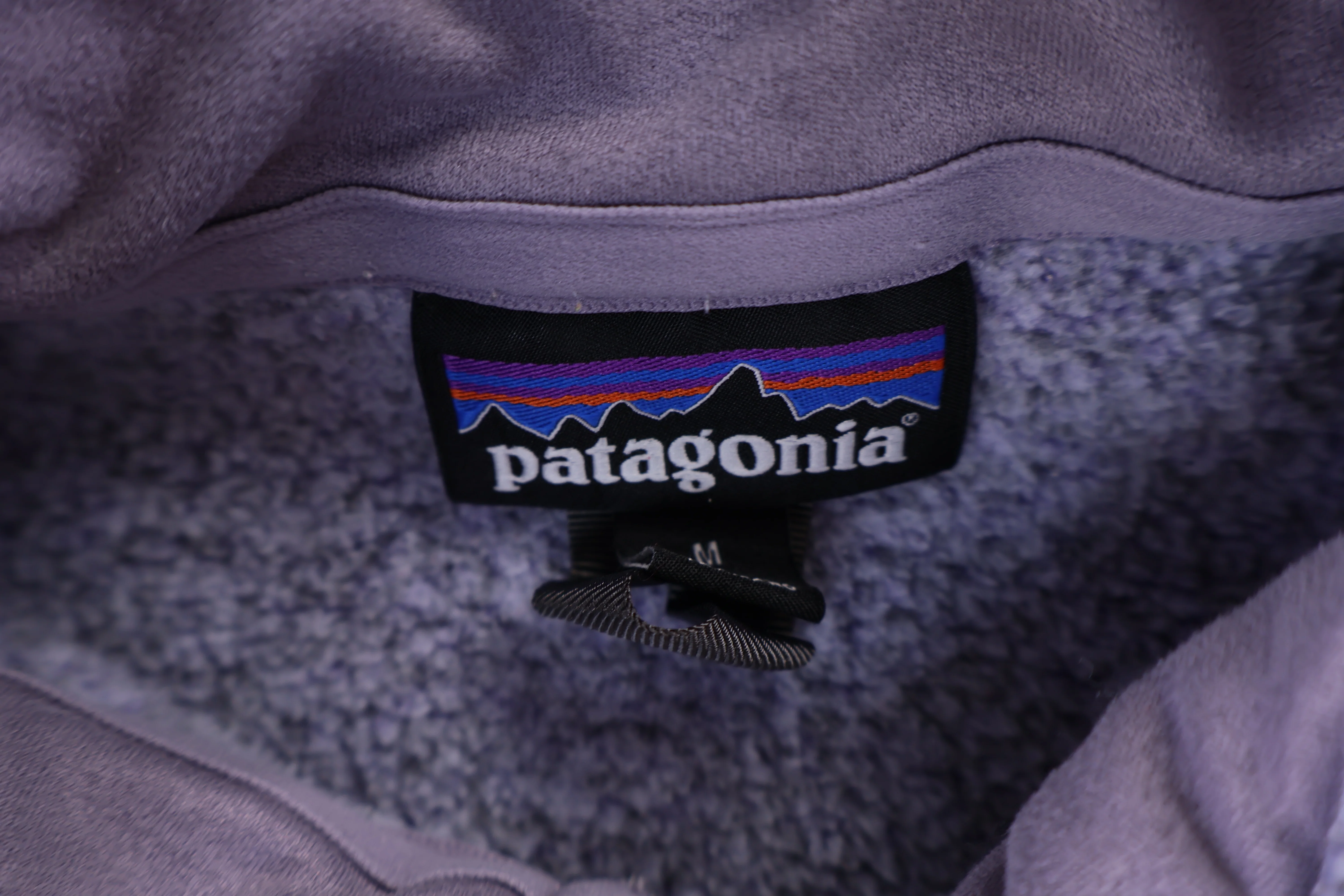 Patagonia Logo Patch Purple Quarter Zip Pullover - Image 3