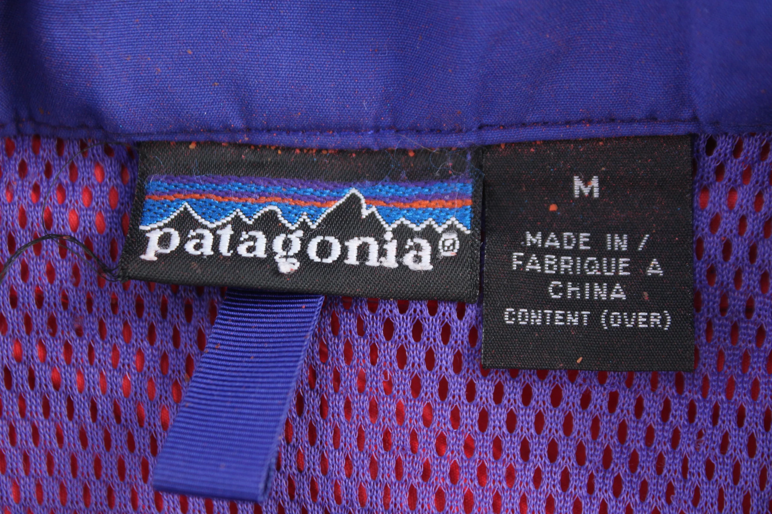 Patagonia Logo Patch Red Full Zip Parka Jacket - Image 3