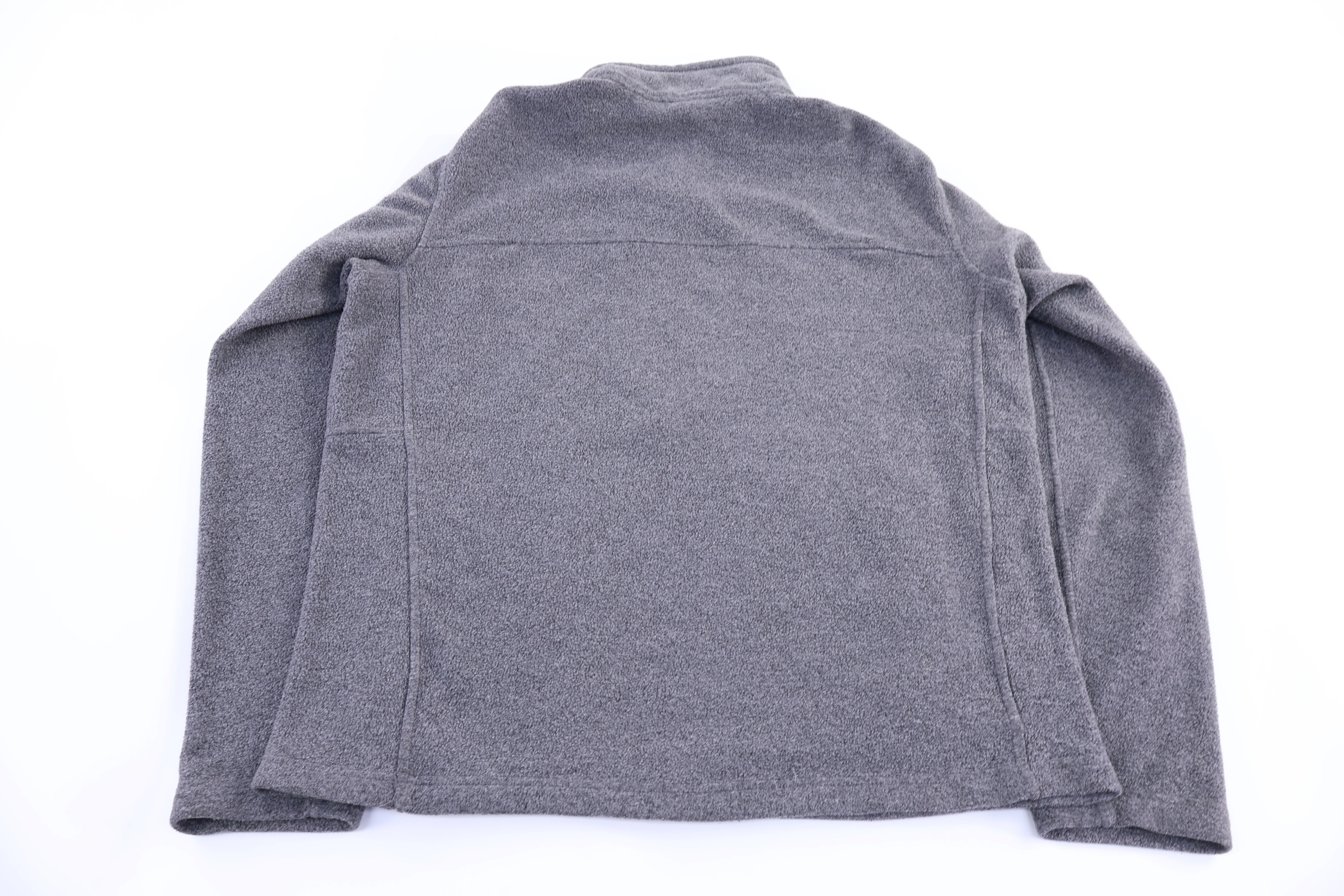 Patagonia Synchilla Logo Patch Grey Quarter Zip Sweater - Image 2