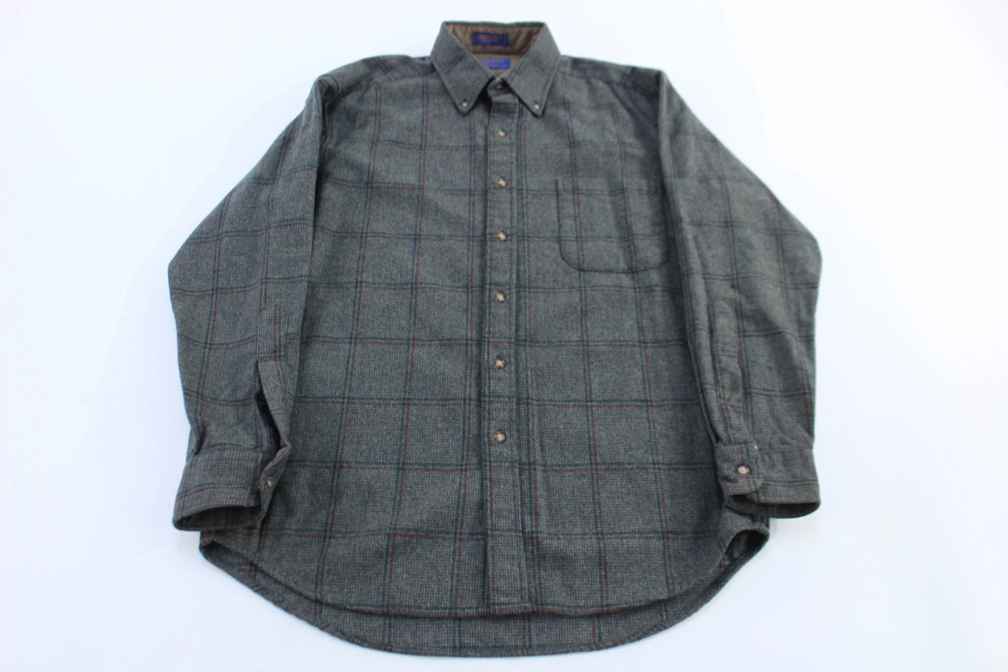 Pendleton Grey Plaid LS Button Down - Image 2