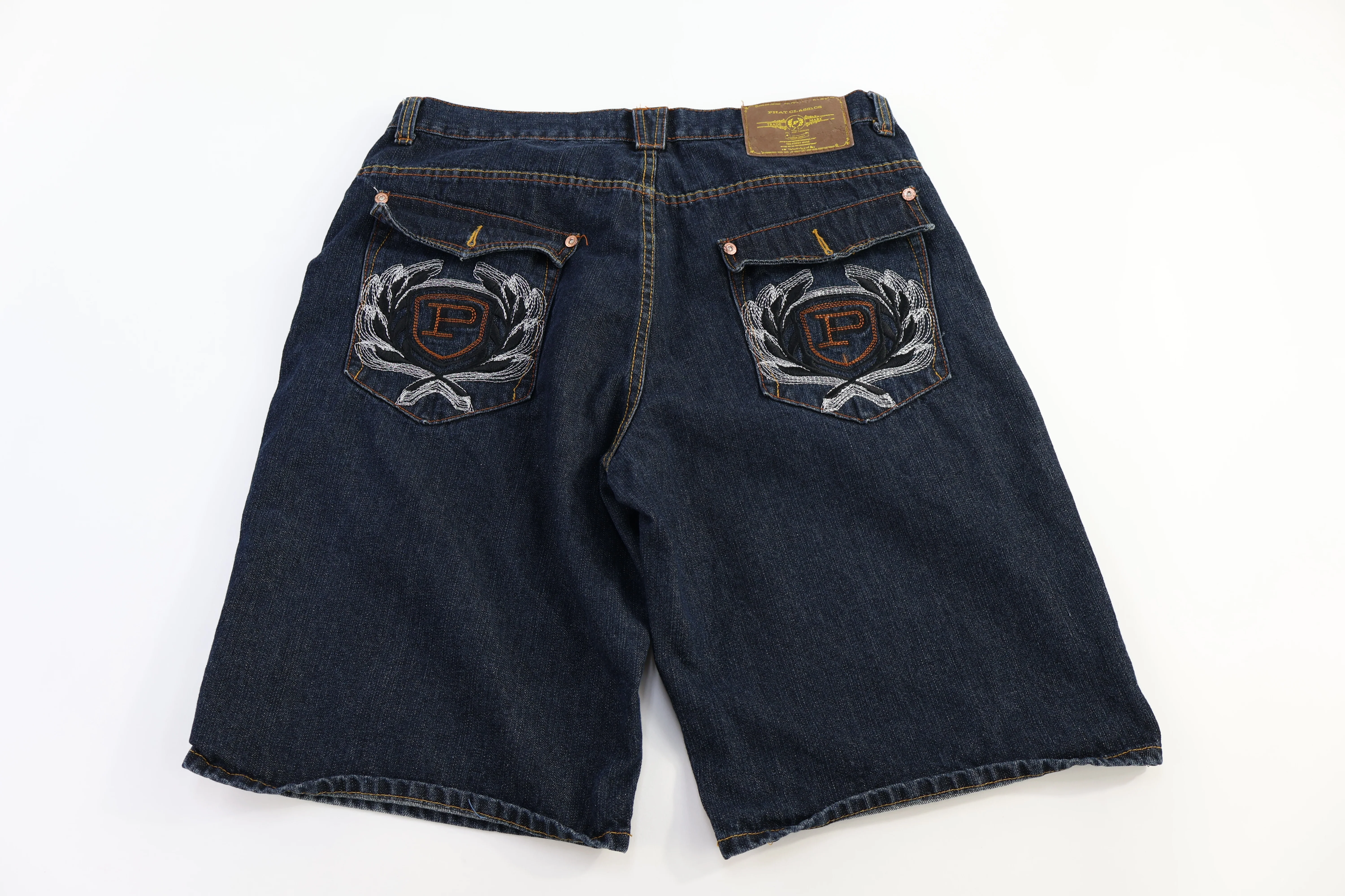 Phat Classics Dark Wash Denim Shorts - Image 2