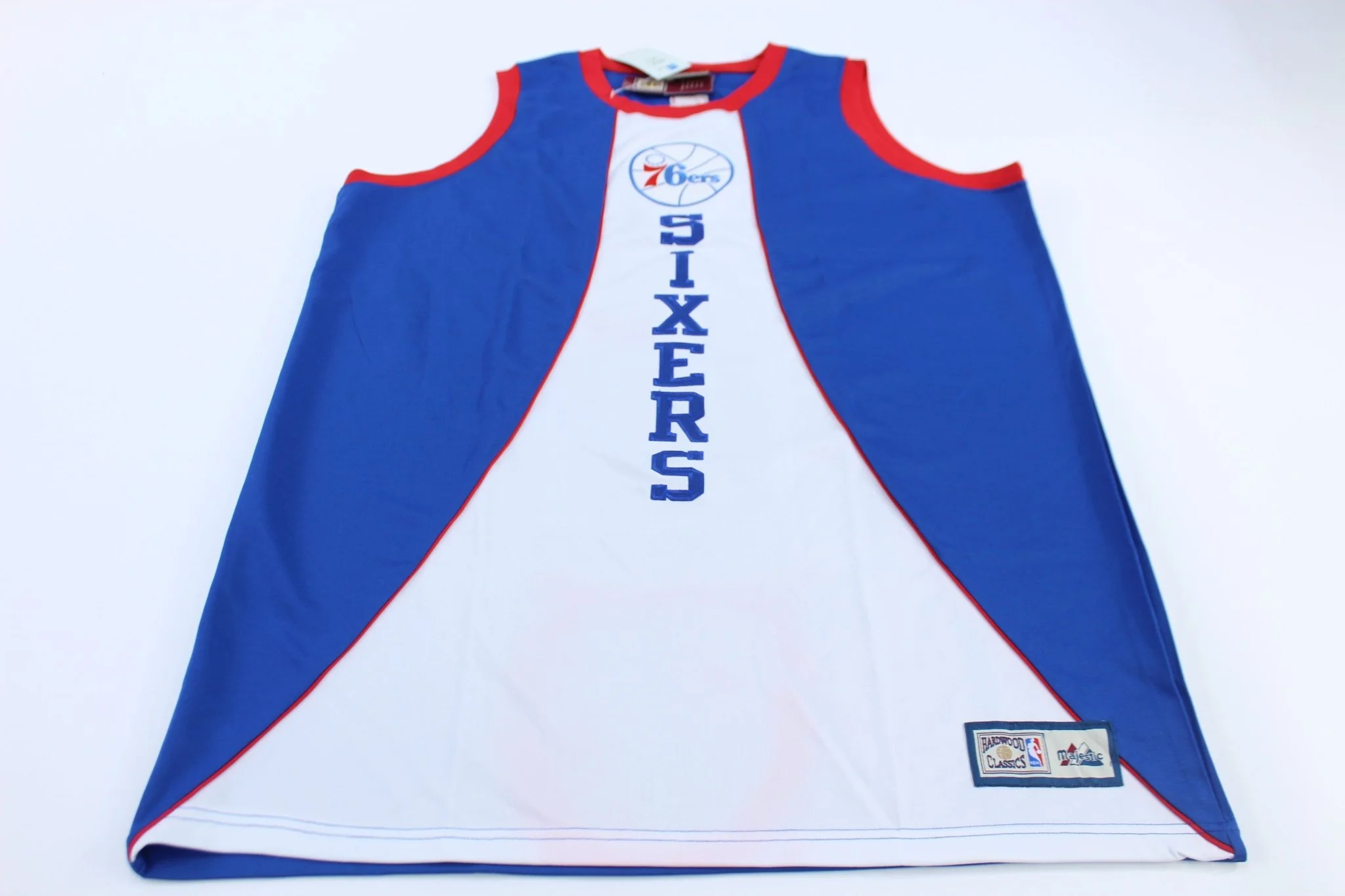Philadelphia 76ers Embroidered Hardwood Classics Basketball Jersey
