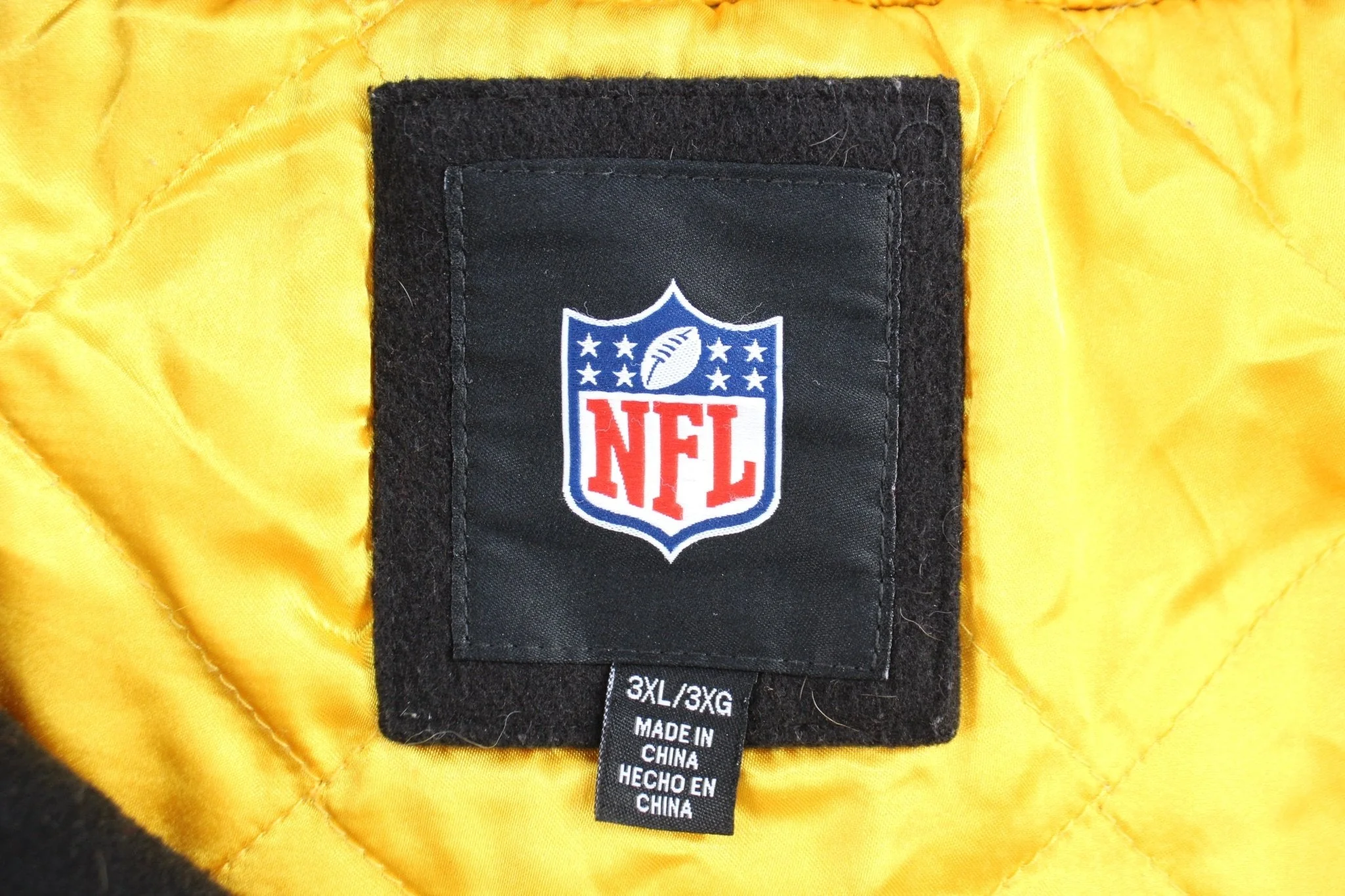 Pittsburgh Steelers Football Embroidered Leather Varsity Jacket - Image 4