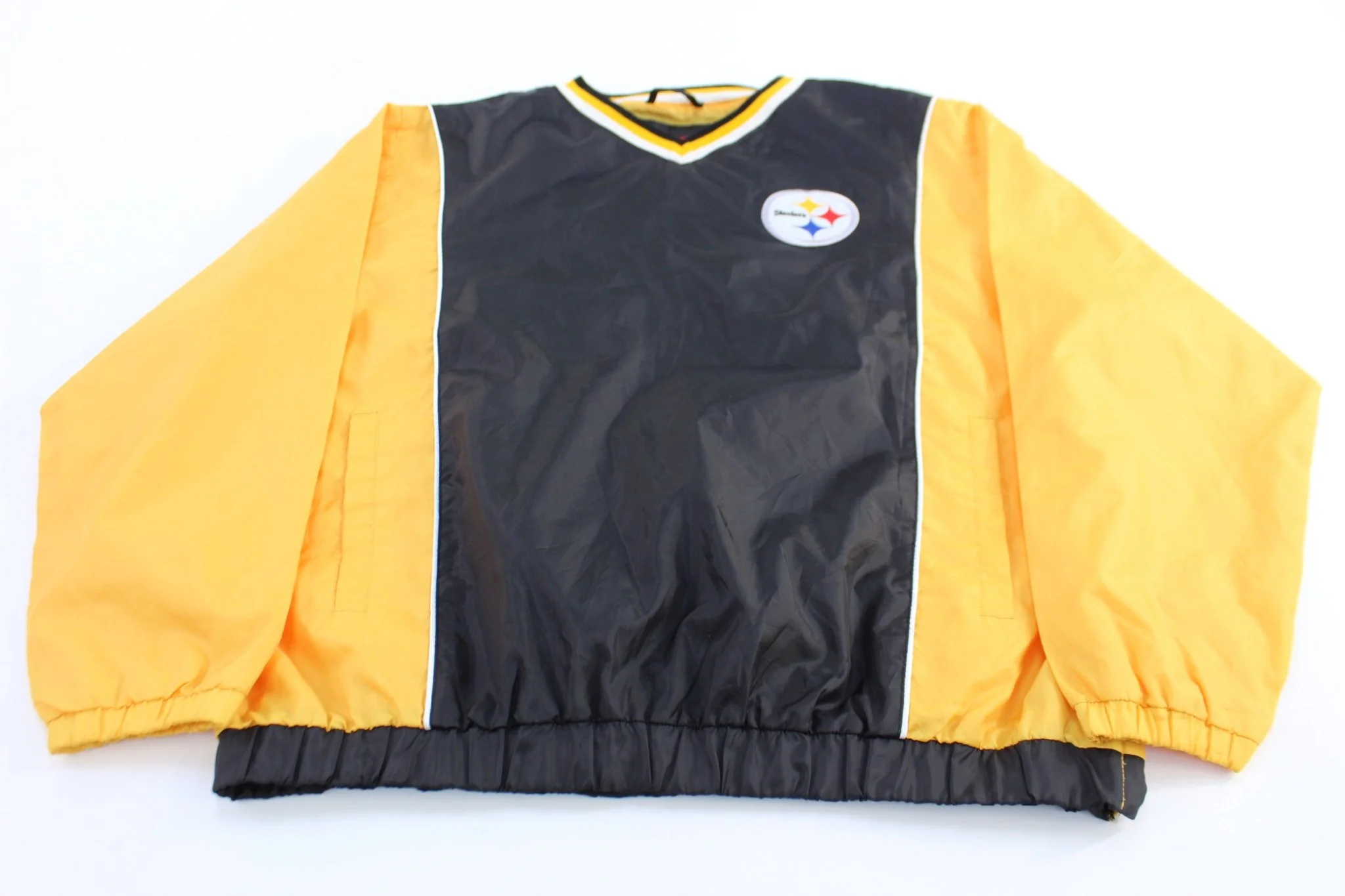 Pittsburgh Steelers Football Embroidered Windbreaker Pullover