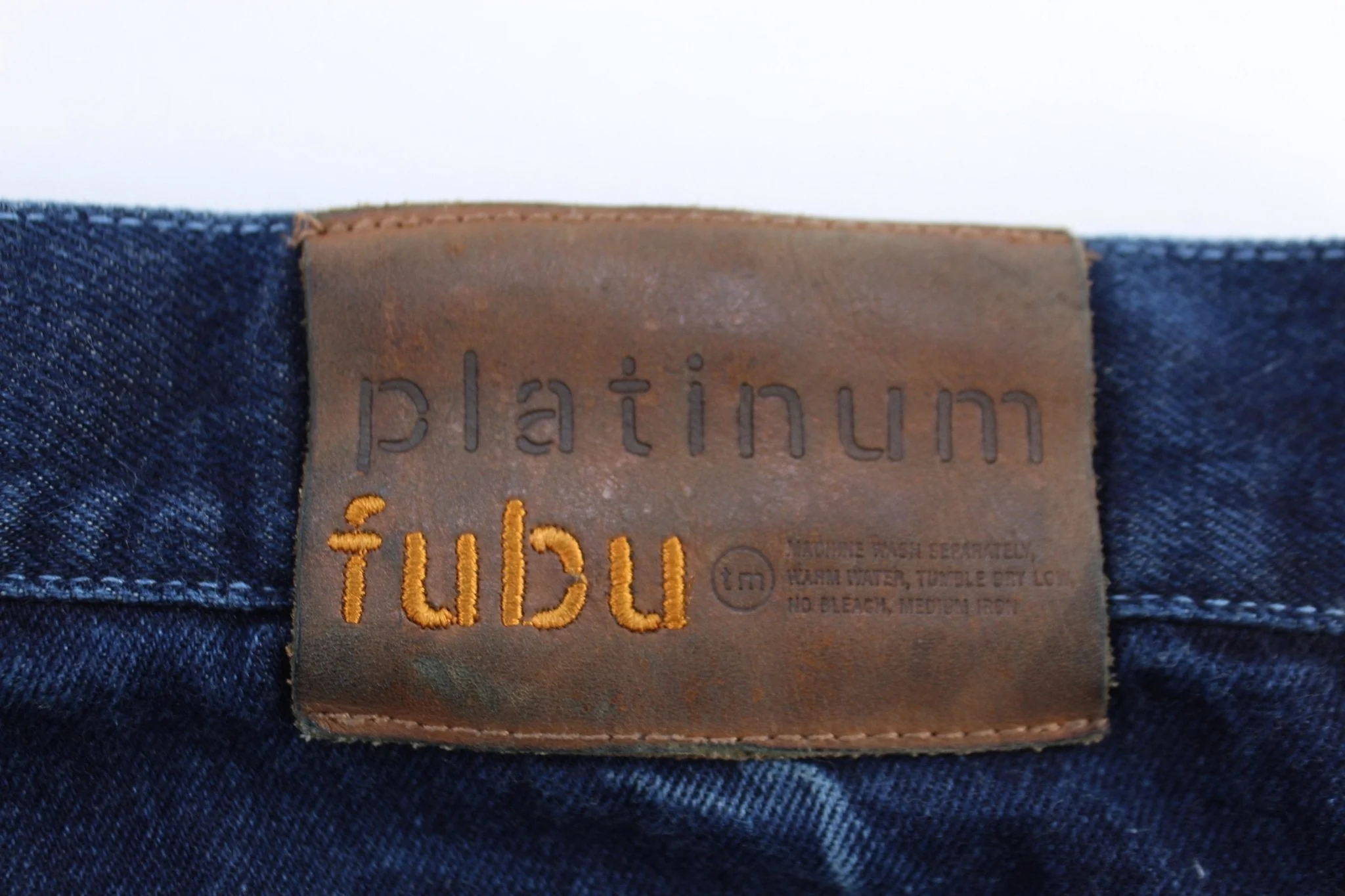 Platinum Fubu Dark Wash Denim Shorts - Image 3