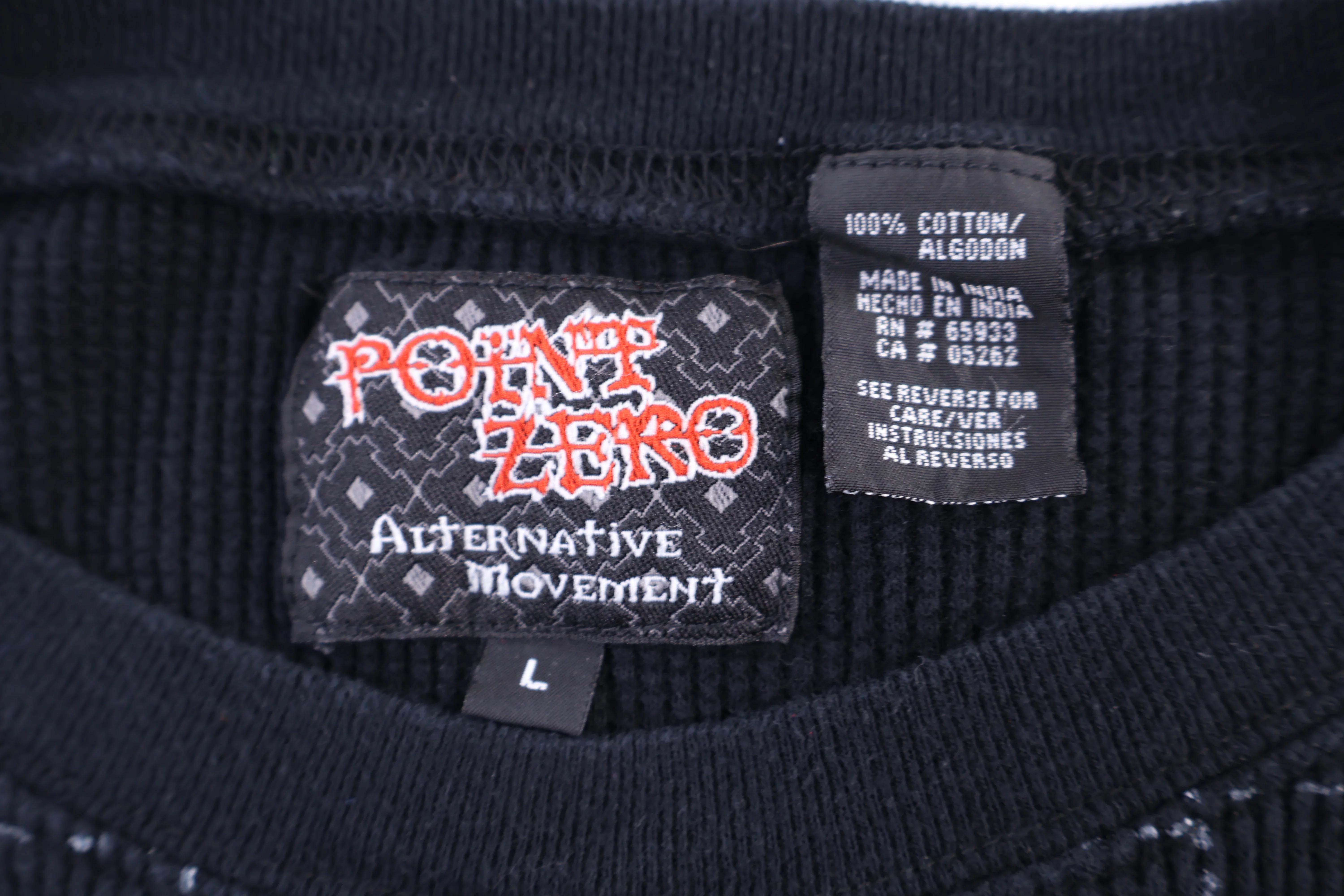 Y2k Point Zero Black LS Thermal - Image 3