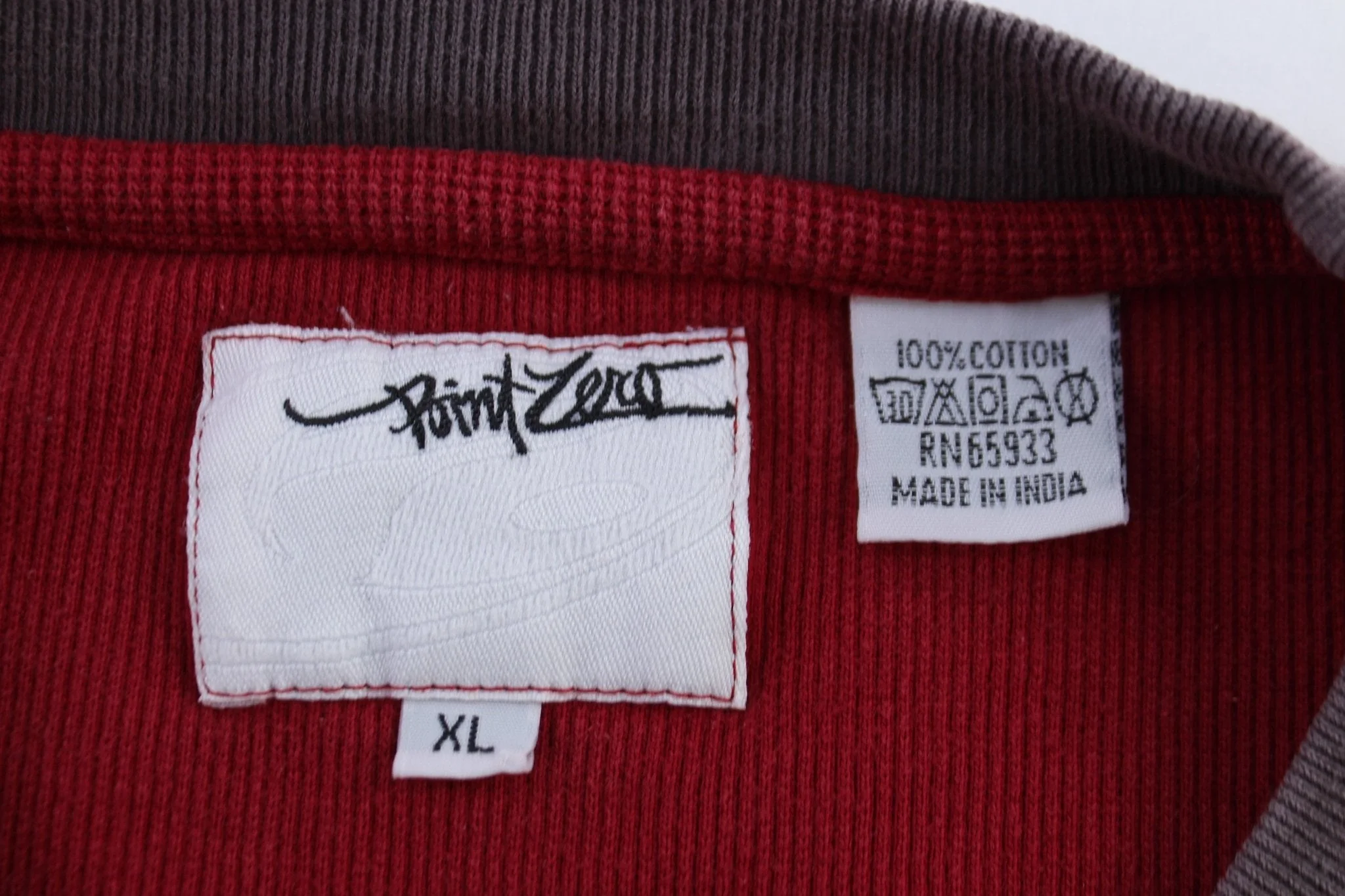 Point Zero Red & Grey LS T-shirt - Image 4
