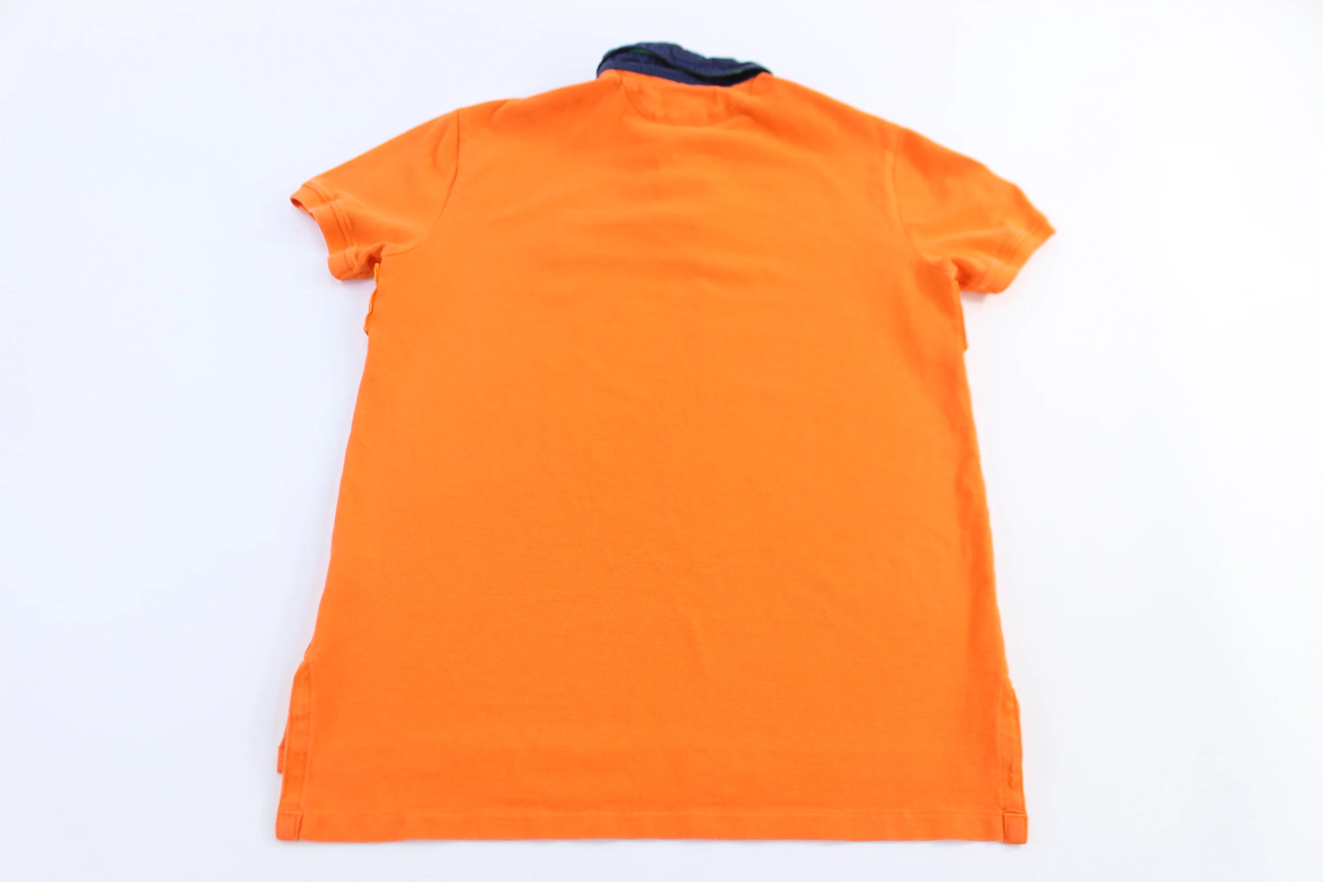Polo by Ralph Lauren Big Pony Embroidered Blue & Orange Button Up - Image 2