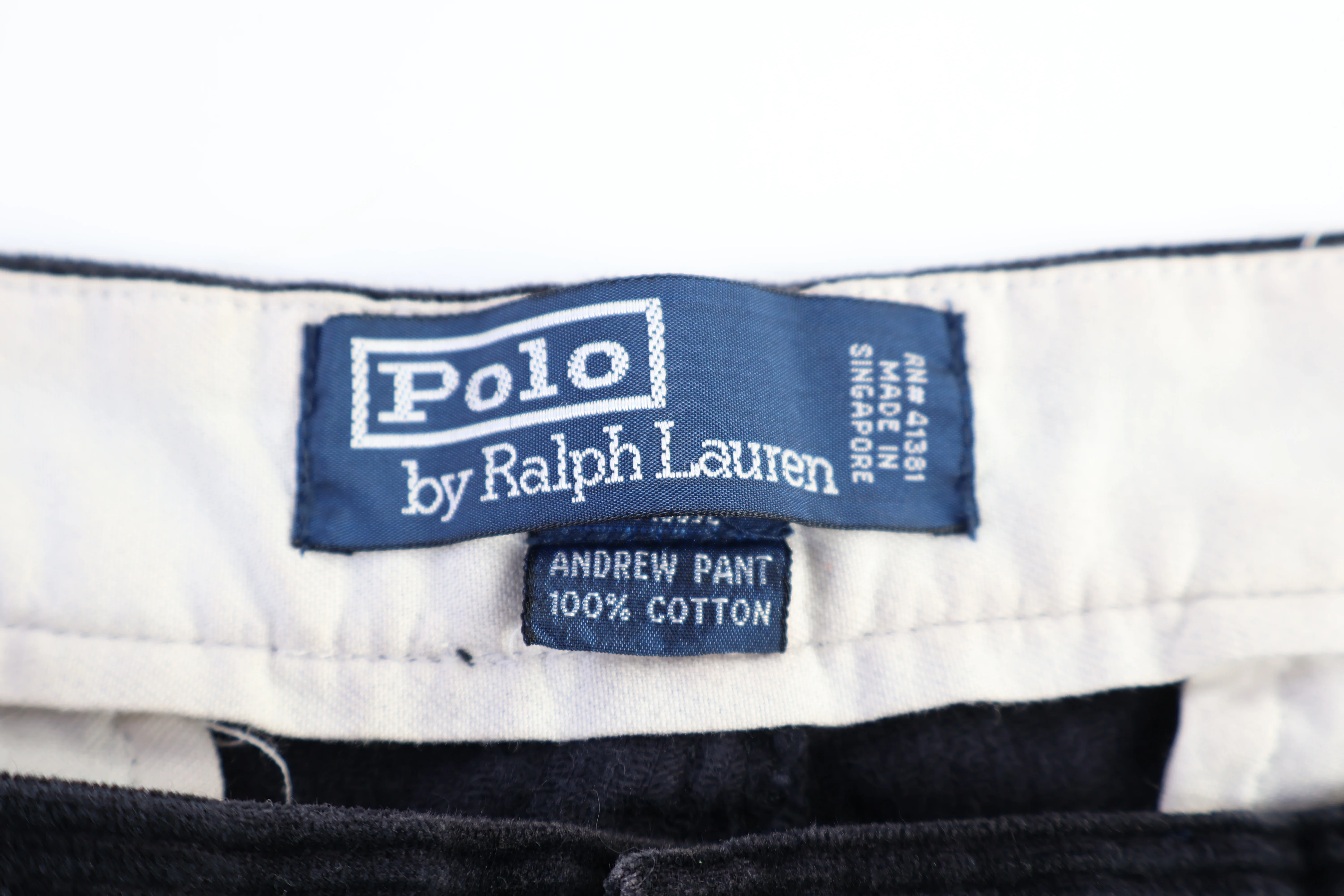 Polo by Ralph Lauren Black Corduroy Pants - Image 3