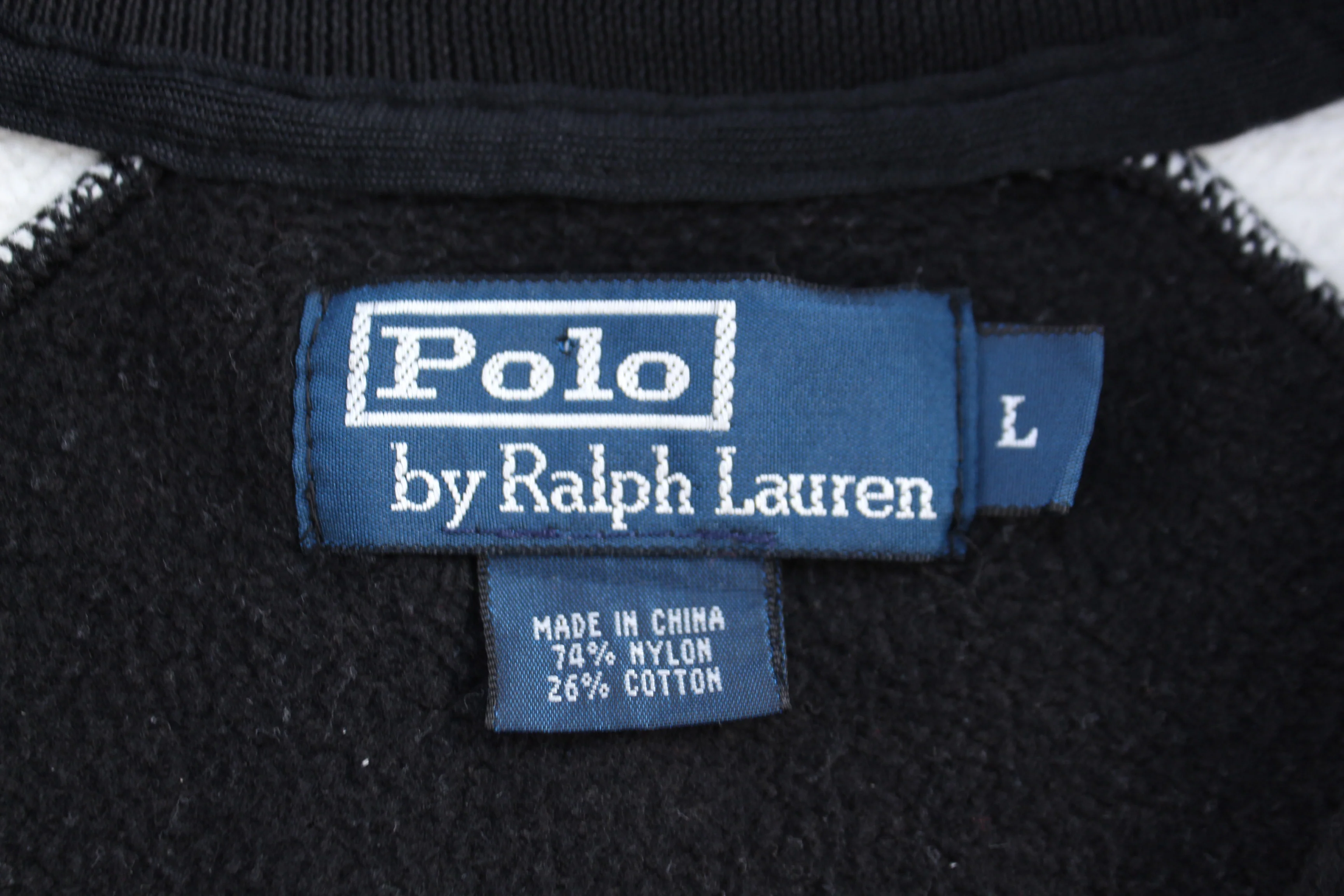 Polo by Ralph Lauren Black & White Track Jacket - Image 4