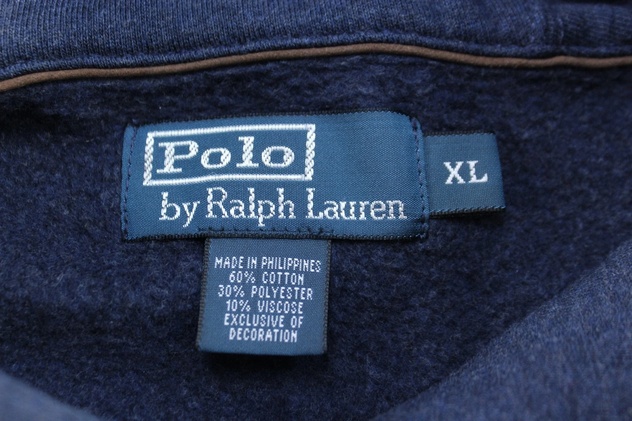 Polo by Ralph Lauren Blue Elbow Patch Pullover Sweater - Image 3