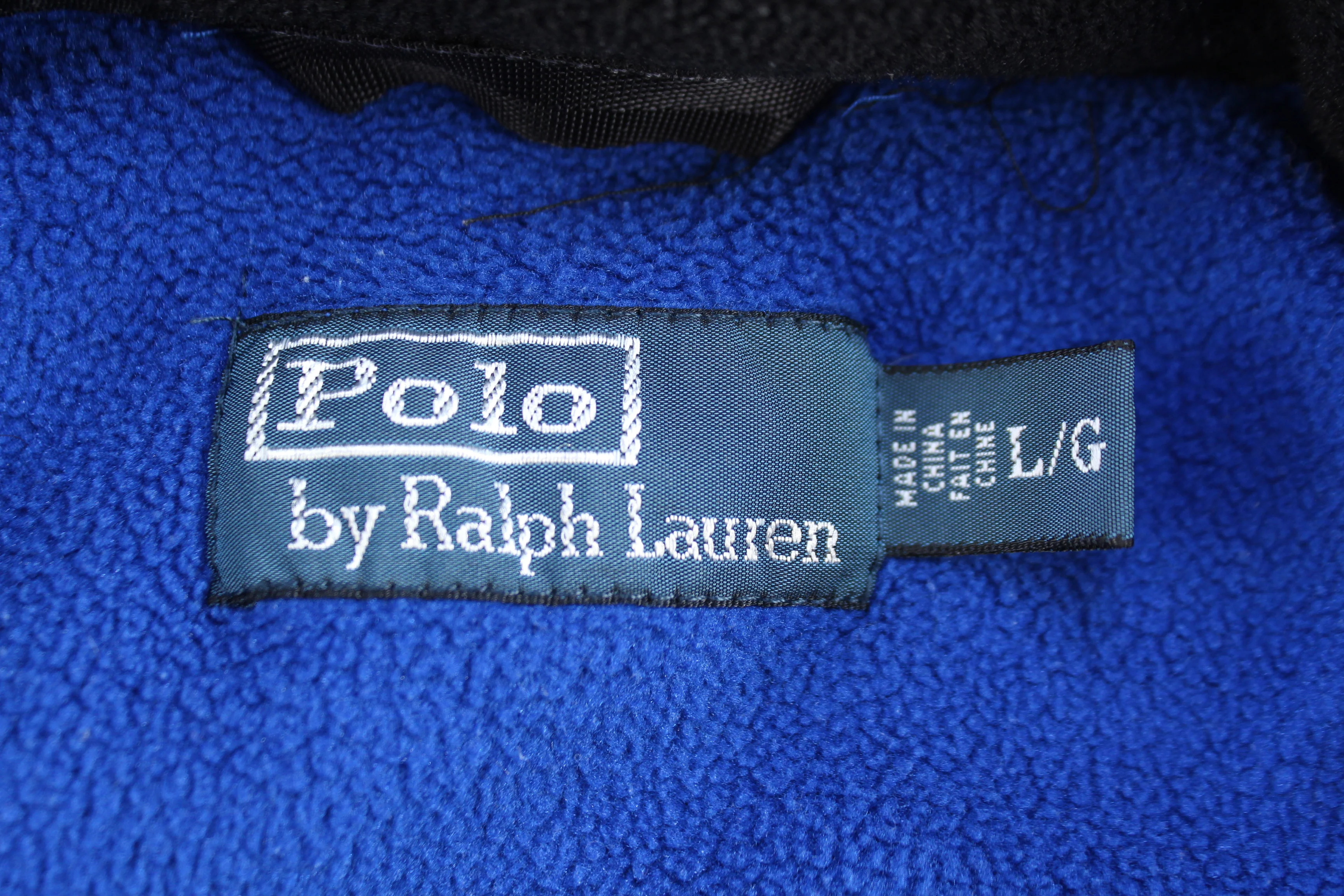 Polo by Ralph Lauren Blue Fleece Full Zip Jacket - Image 3