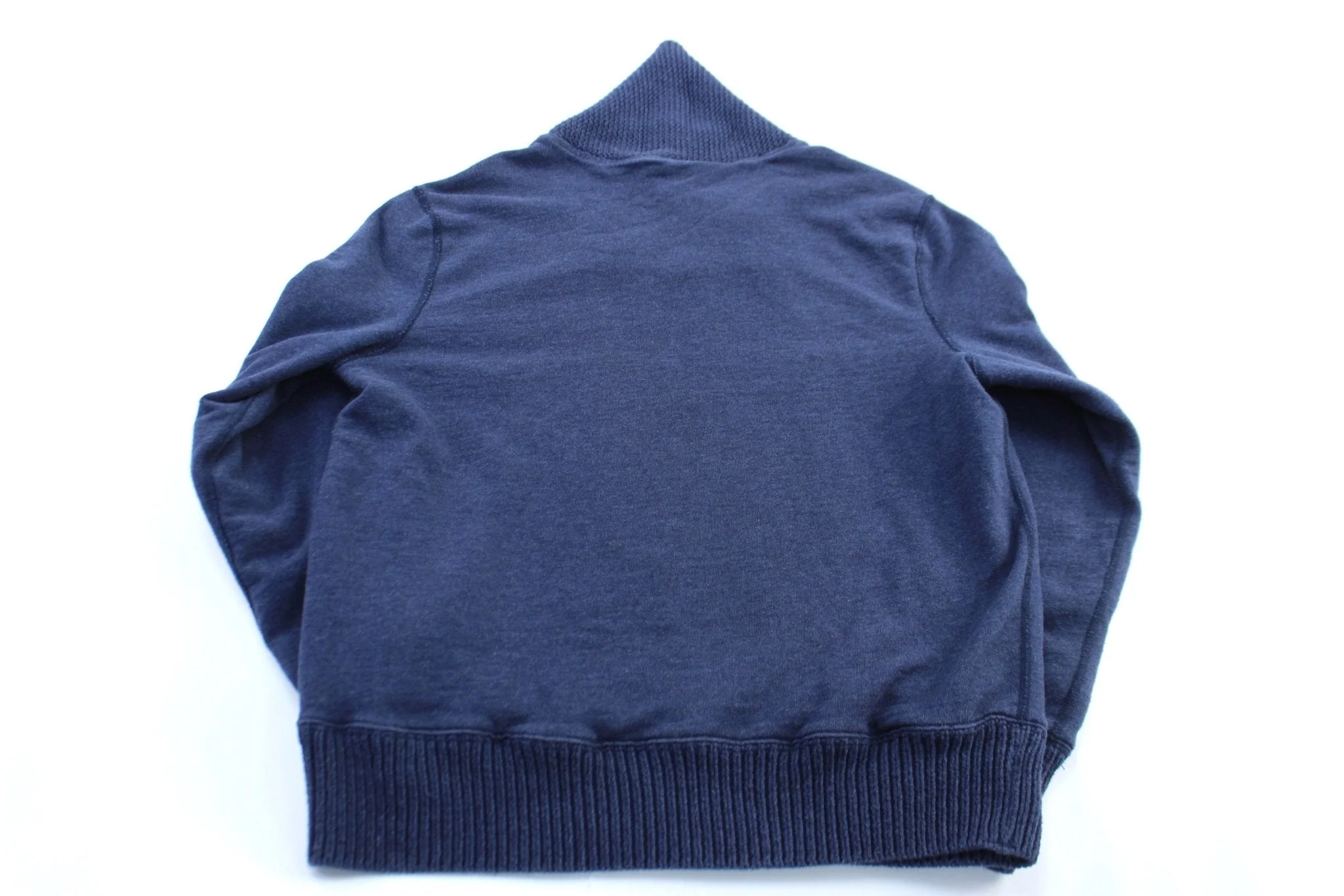 Polo by Ralph Lauren Blue Leather Elbow Patch Pullover Sweater - Image 2