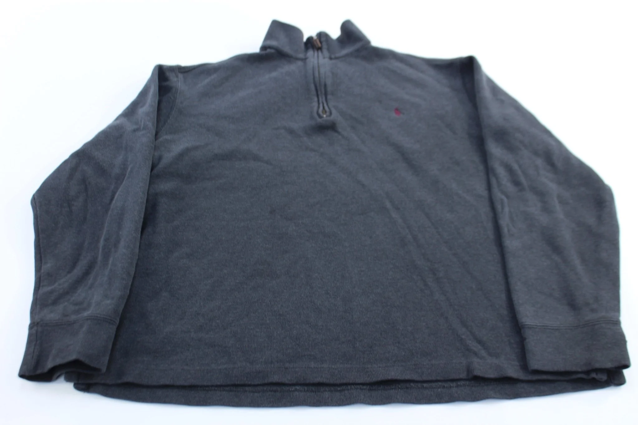 Polo by Ralph Lauren Dark Grey Quarter Zip Sweater