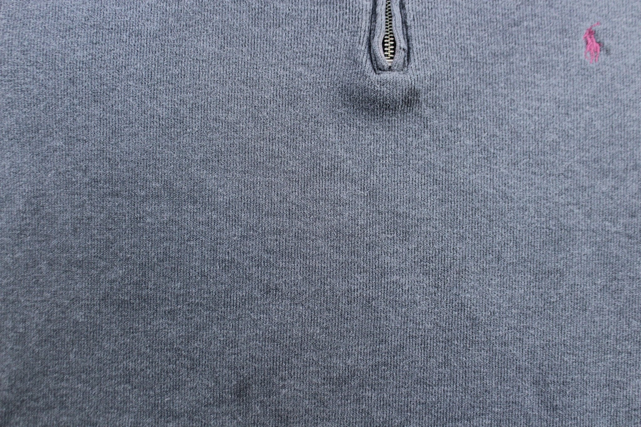 Polo by Ralph Lauren Dark Grey Quarter Zip Sweater - Image 4