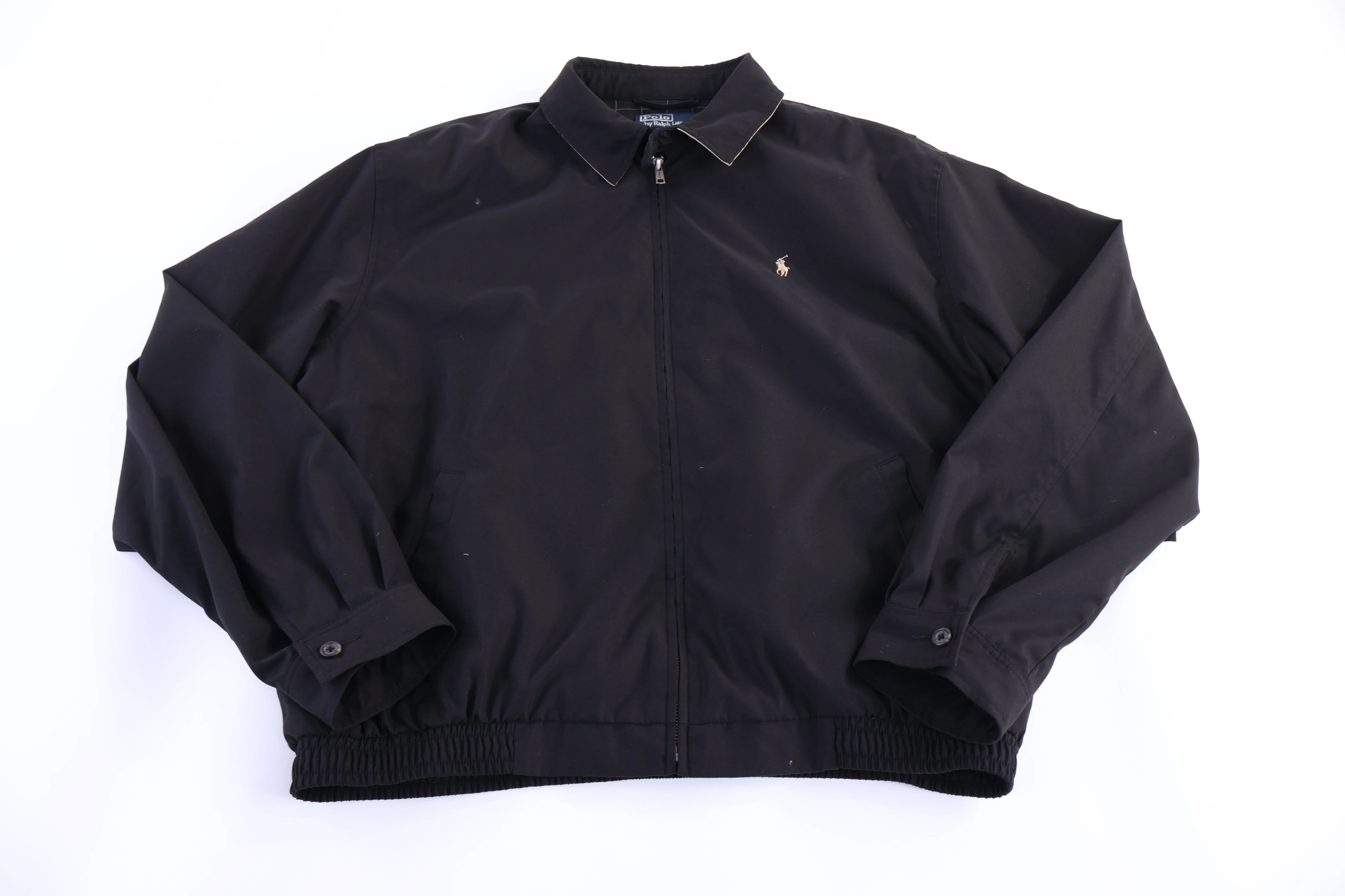 Polo by Ralph Lauren Embroidered Logo Black Full Zip Jacket