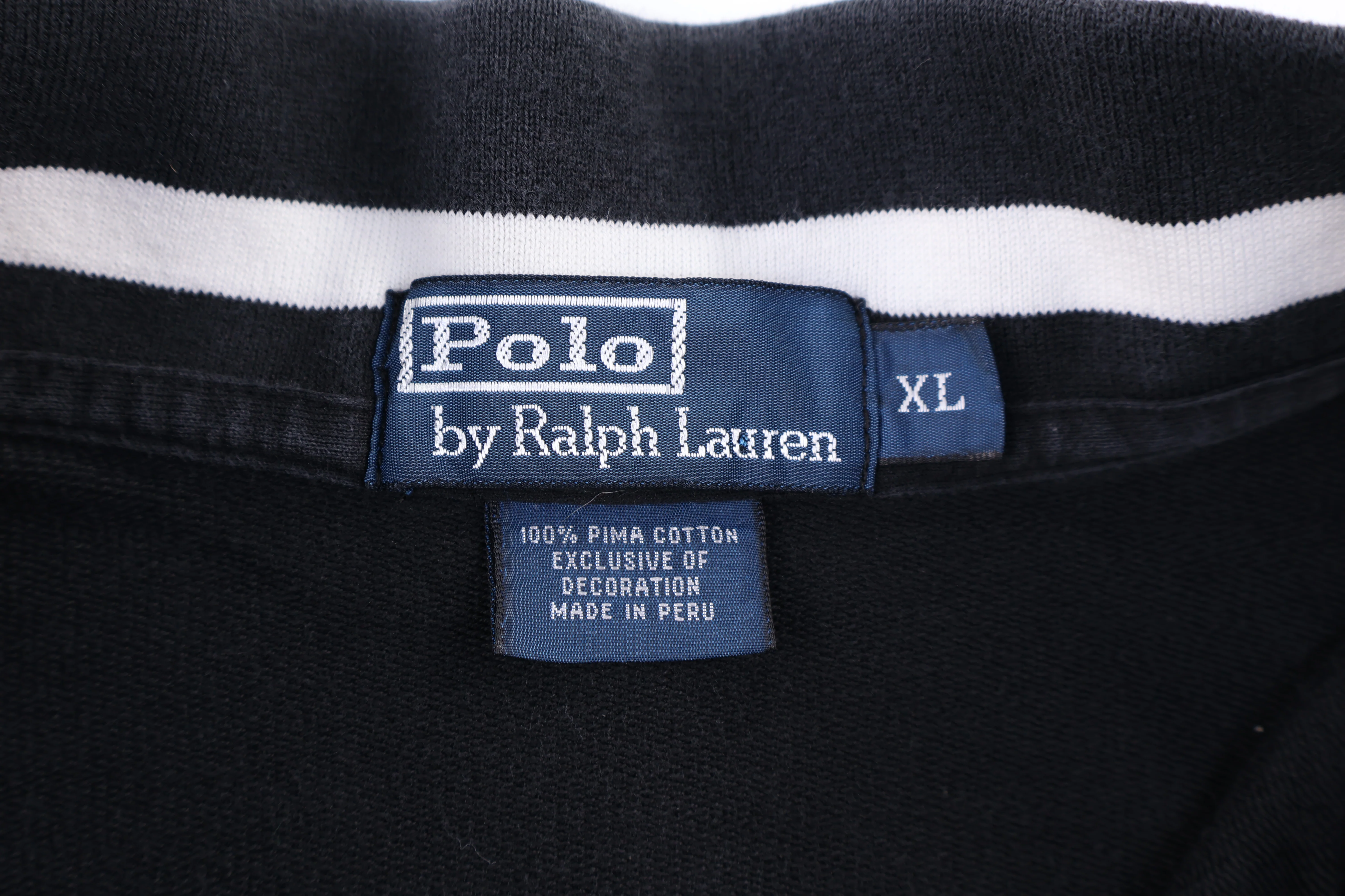 Polo by Ralph Lauren Embroidered Logo Black Quarter Zip Sweater - Image 3