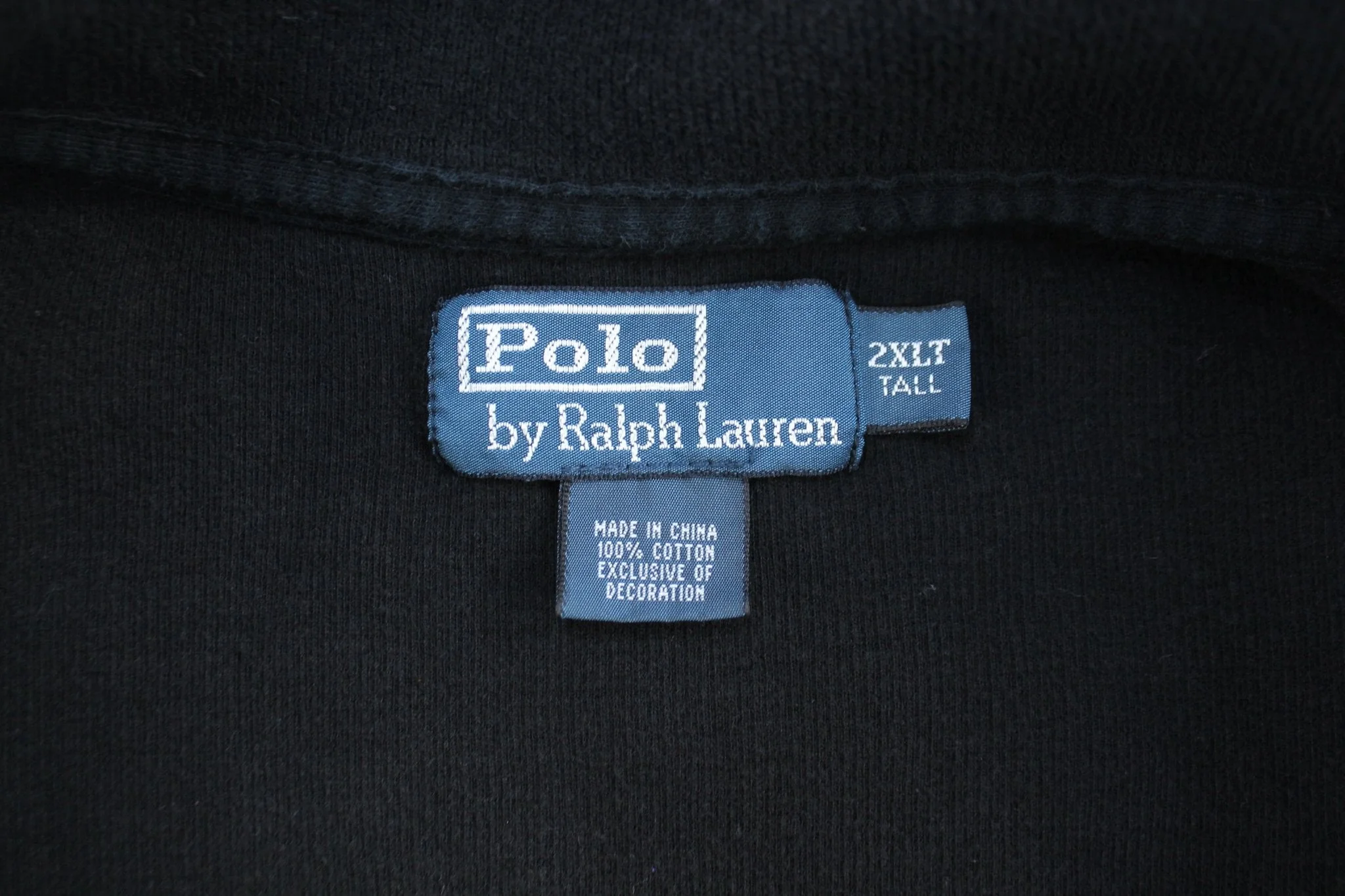 Polo by Ralph Lauren Embroidered Logo Black Quarter Zip Sweater - Image 3