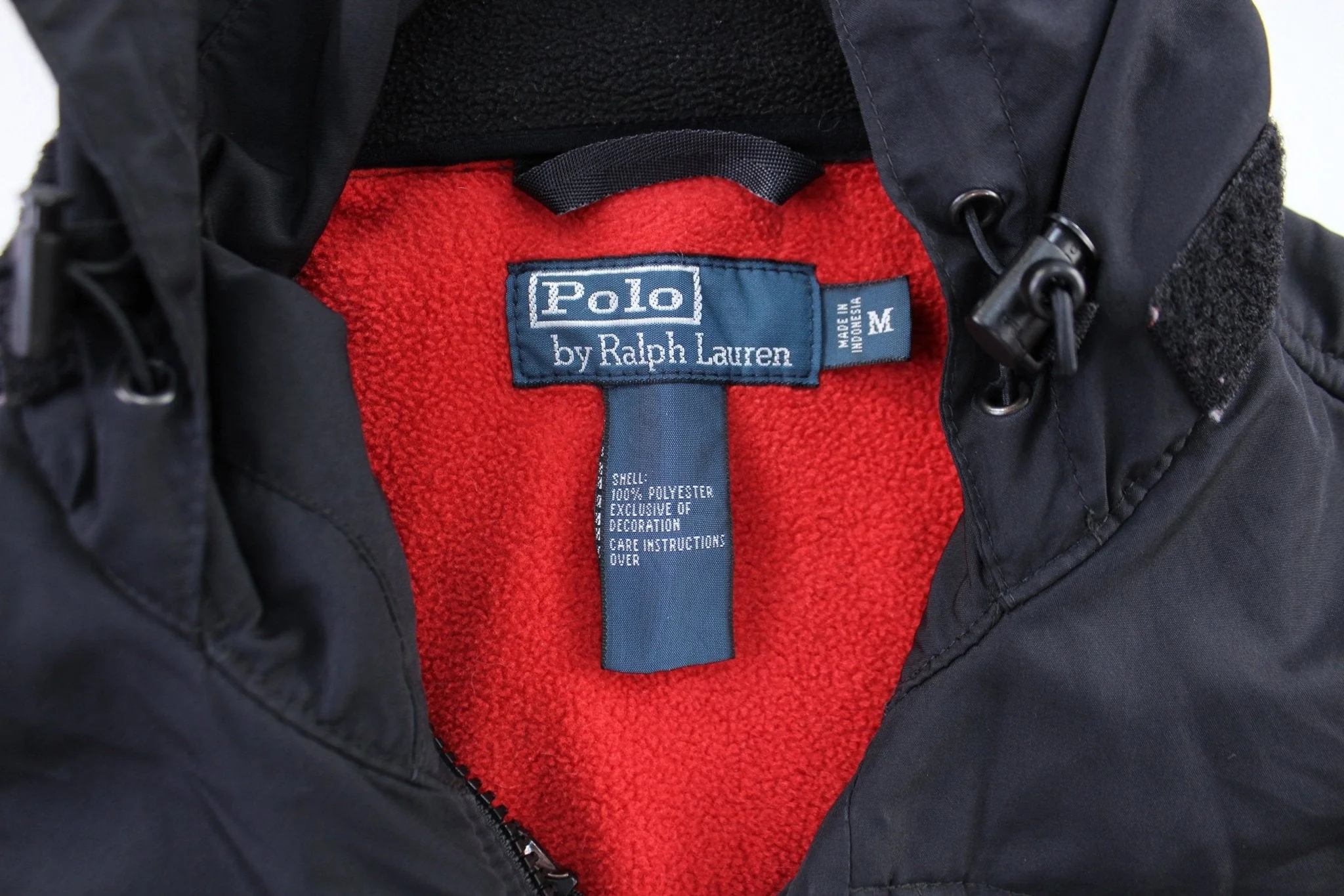 Polo by Ralph Lauren Embroidered Logo Black & Red Zip Up Jacket - Image 4
