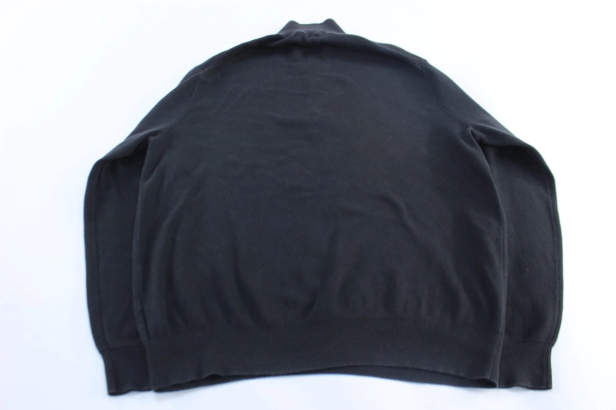 Polo by Ralph Lauren Embroidered Logo Black Zip Up Sweater - Image 2