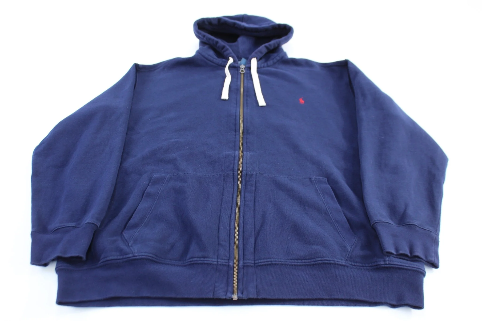 Polo by Ralph Lauren Embroidered Logo Blue Full Zip Hoodie