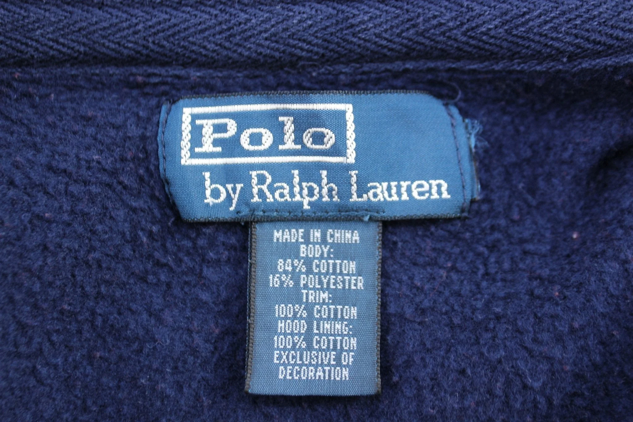 Polo by Ralph Lauren Embroidered Logo Blue Full Zip Hoodie - Image 3