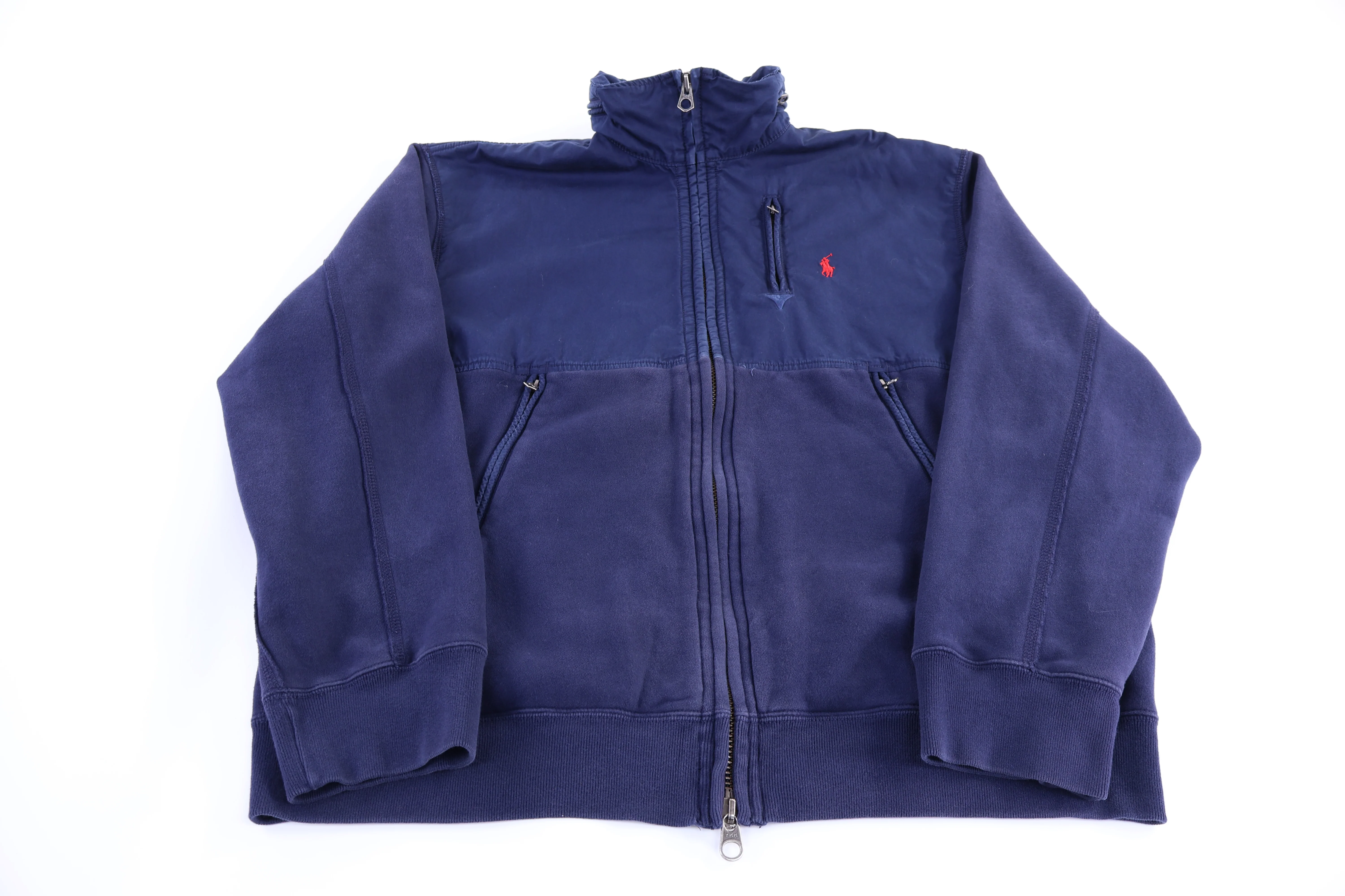 Polo by Ralph Lauren Embroidered Logo Blue Full Zip Jacket - Image 2