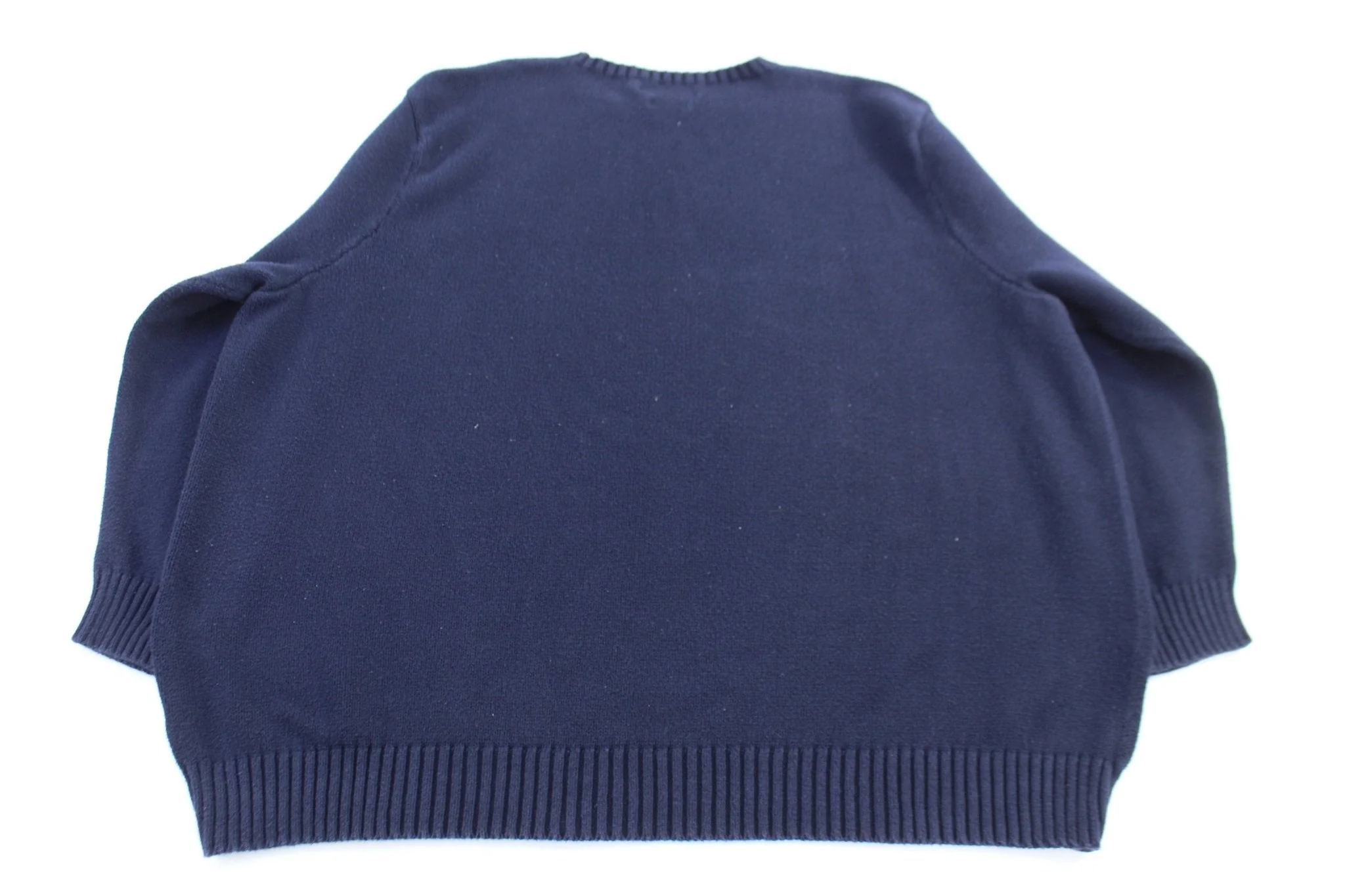 Polo by Ralph Lauren Embroidered Logo Blue Knit Sweater - Image 2