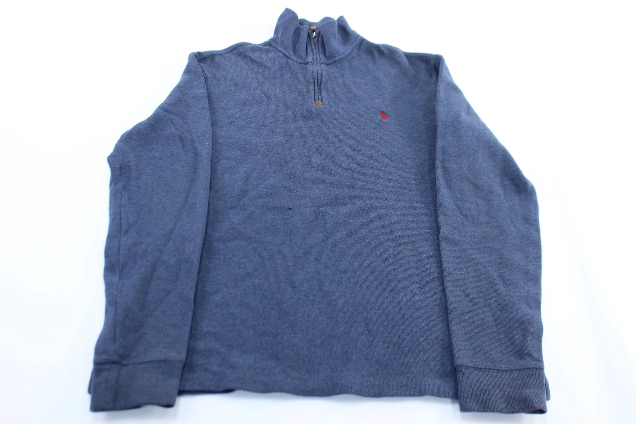 Polo by Ralph Lauren Embroidered Logo Blue Pullover Sweater