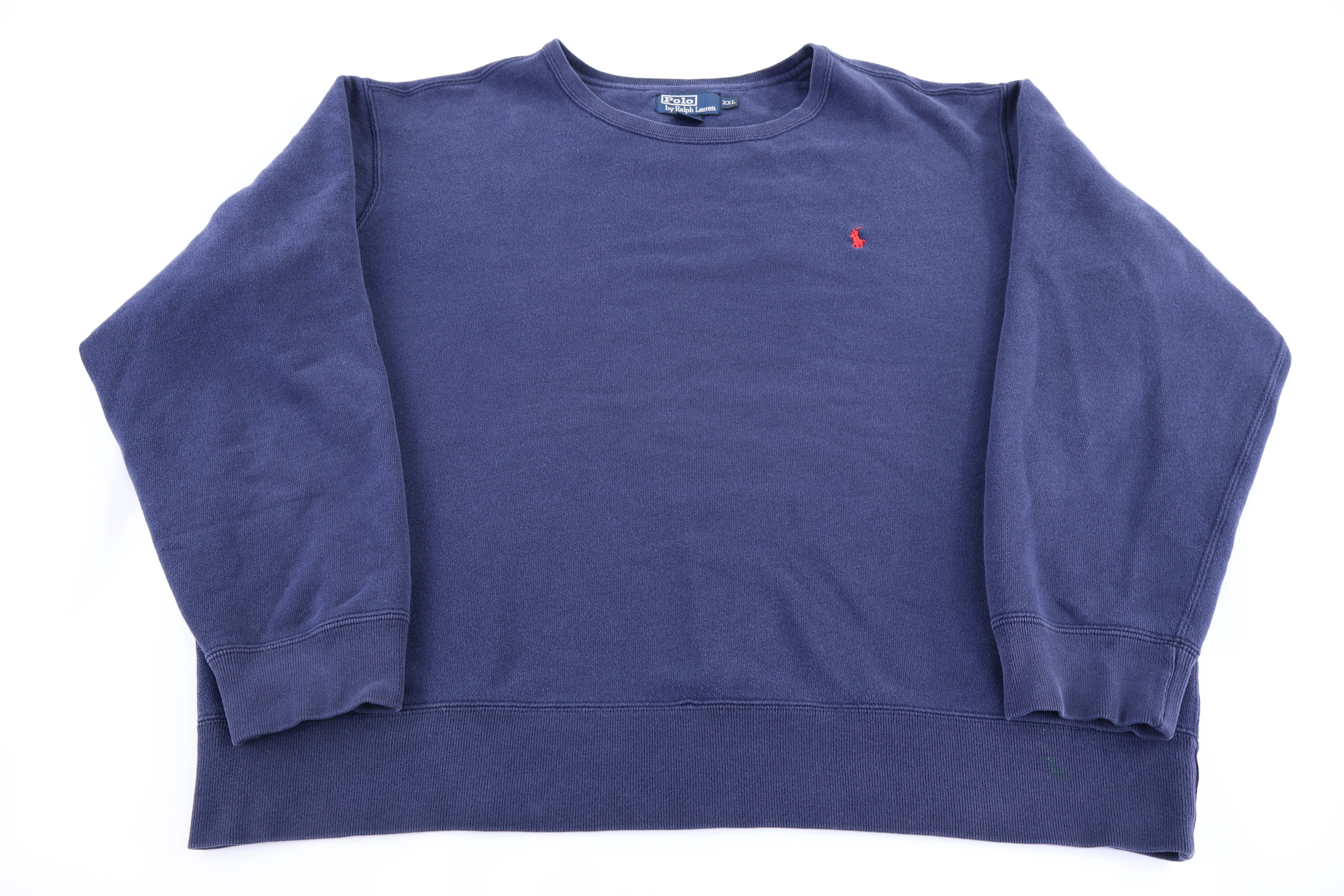 Polo by Ralph Lauren Embroidered Logo Blue Pullover Sweater
