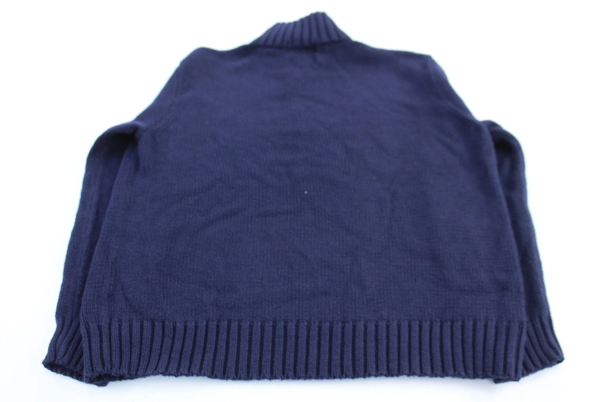 Polo by Ralph Lauren Embroidered Logo Blue Pullover Sweater - Image 2
