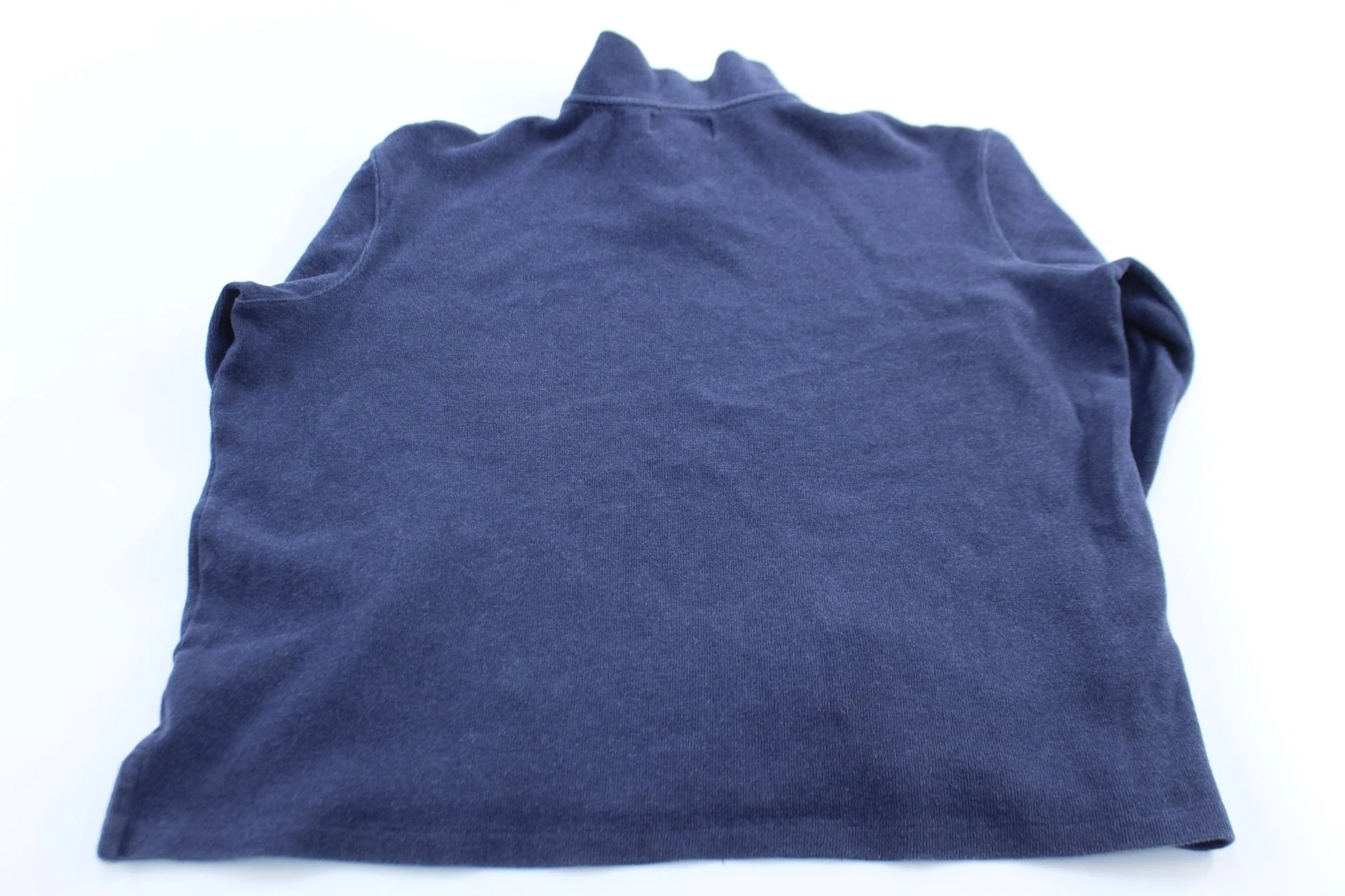 Polo by Ralph Lauren Embroidered Logo Blue Quarter Zip Sweater - Image 2