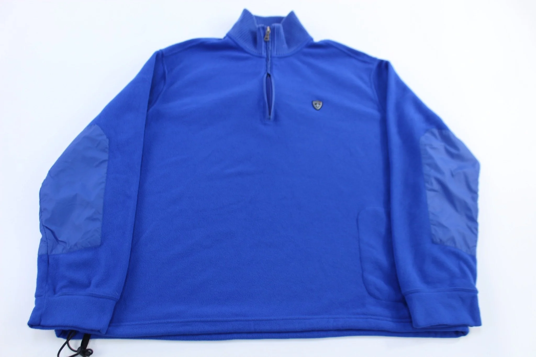Polo by Ralph Lauren Embroidered Logo Blue Quarter Zip Sweater