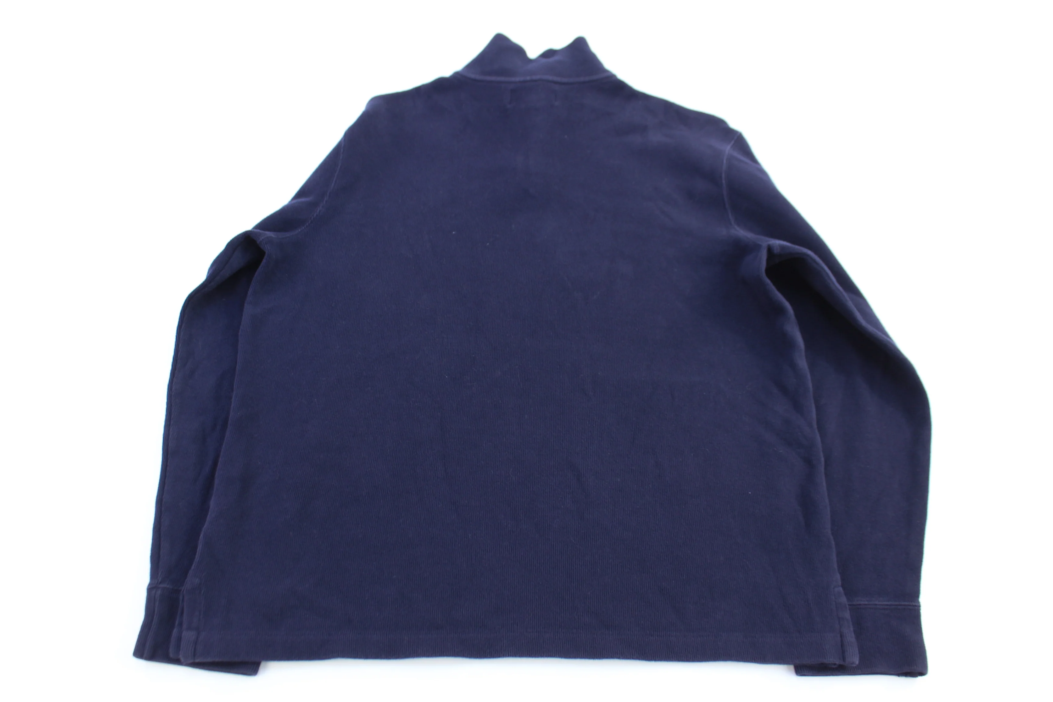 Polo by Ralph Lauren Embroidered Logo Blue Quarter Zip Sweater - Image 2