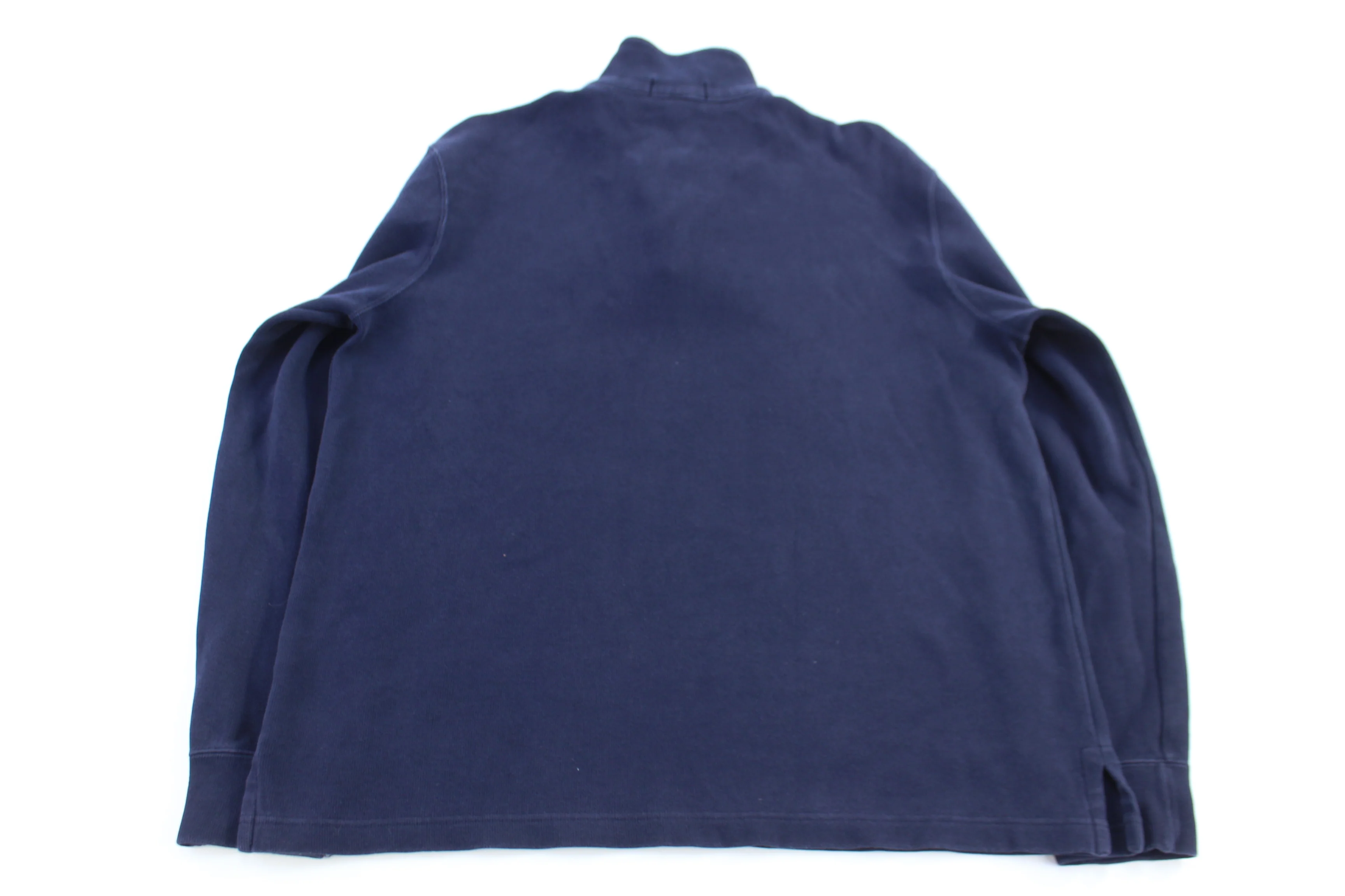 Polo by Ralph Lauren Embroidered Logo Blue Quarter Zip Sweater - Image 2